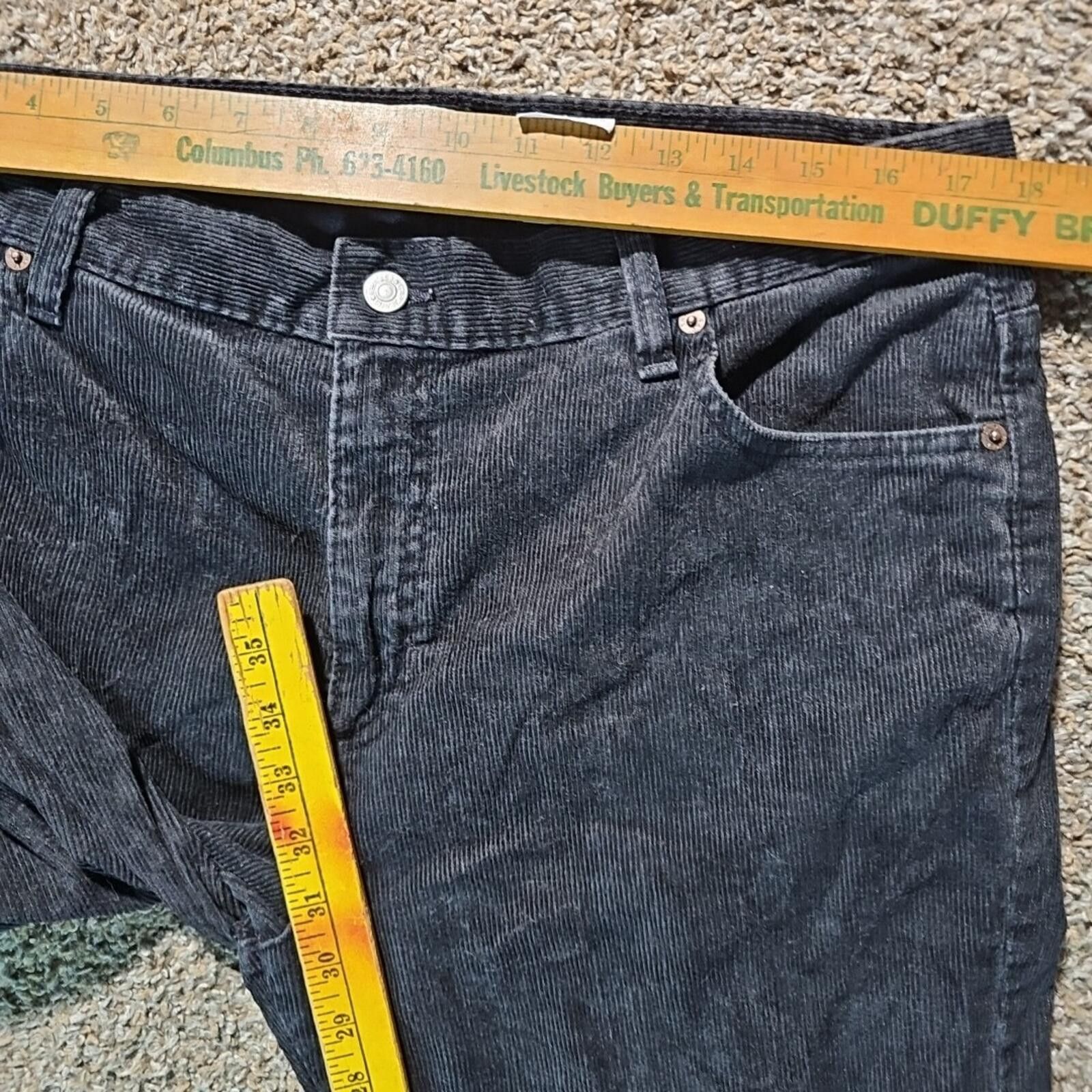 Gap Gap Corduroy Bootcut Stretch Pants Women’s 16R Black Stretch Size 38" / US 16 / IT 52 - 4 Thumbnail