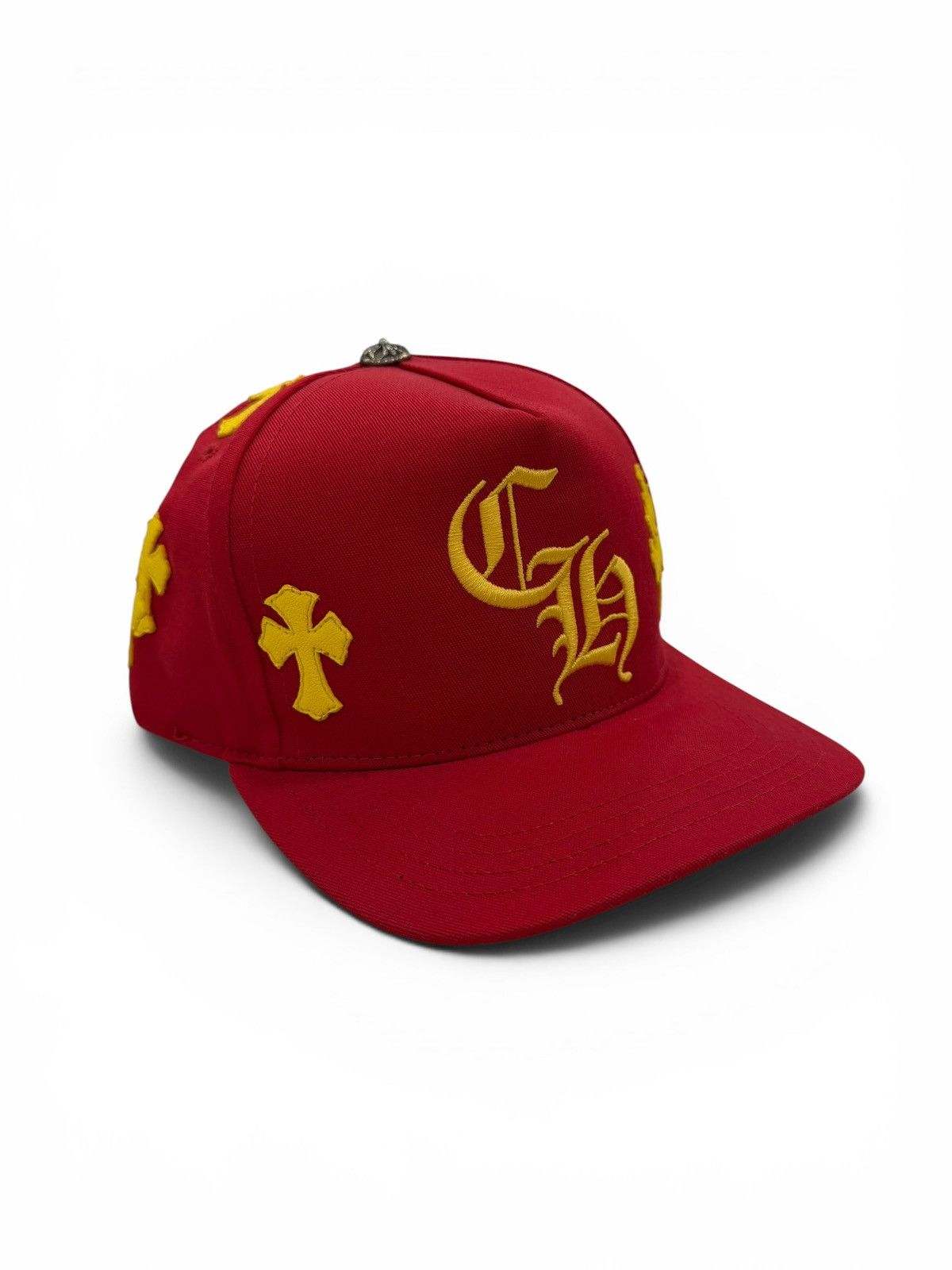 Chrome Hearts Chrome Hearts Red Yellow Cross Patch Baseball Hat Size ONE SIZE - 2 Thumbnail