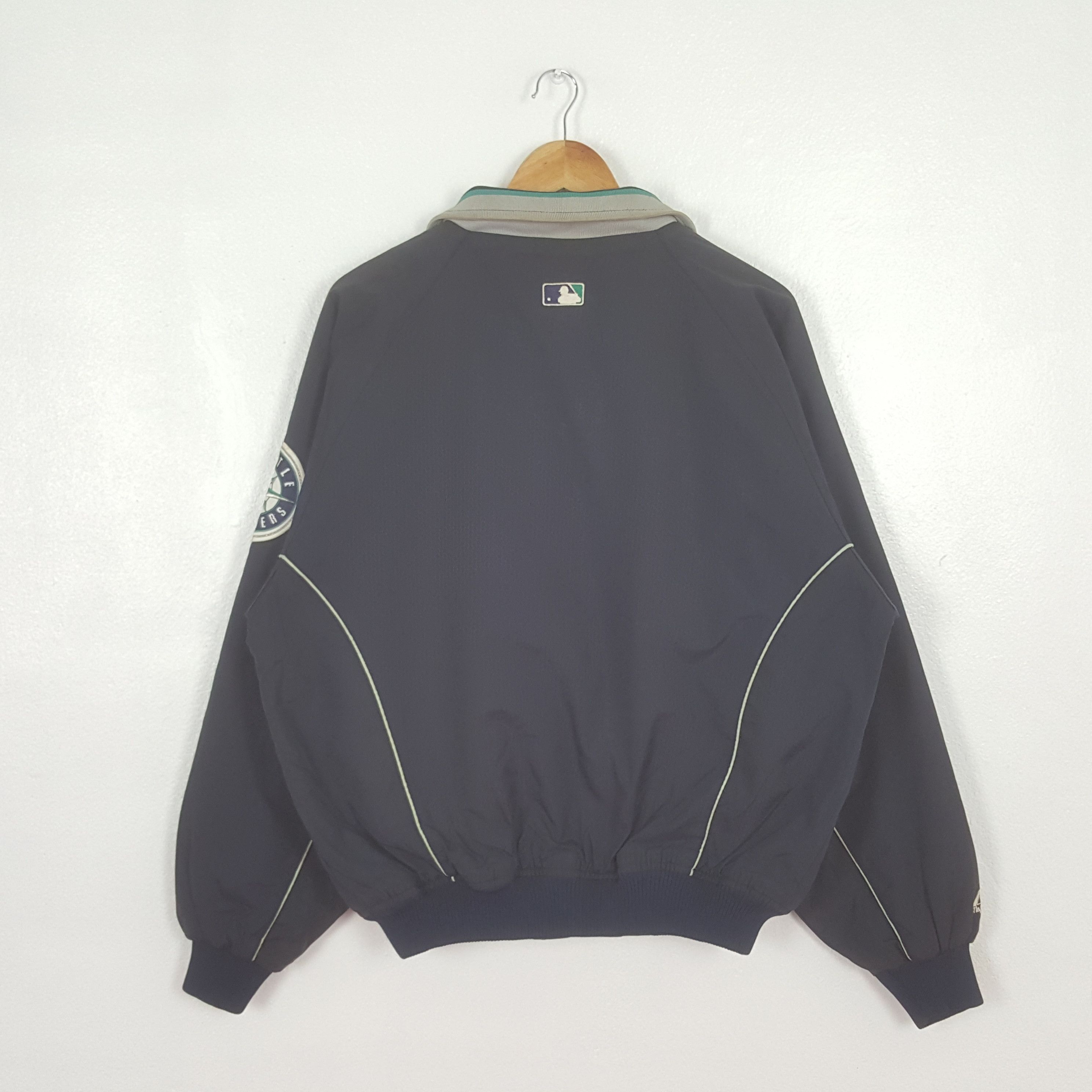 MLB Vintage Mariners American Baseball Team Jacket C321N5 Size US L / EU 52-54 / 3 - 3 Thumbnail