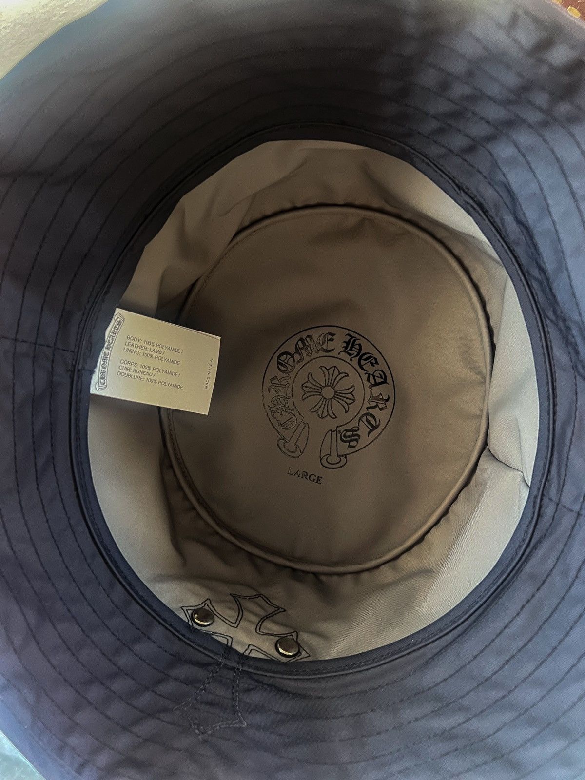Chrome Hearts Chrome Hearts Bucket Hat Cross Patch (Size L) Size ONE SIZE - 13 Thumbnail