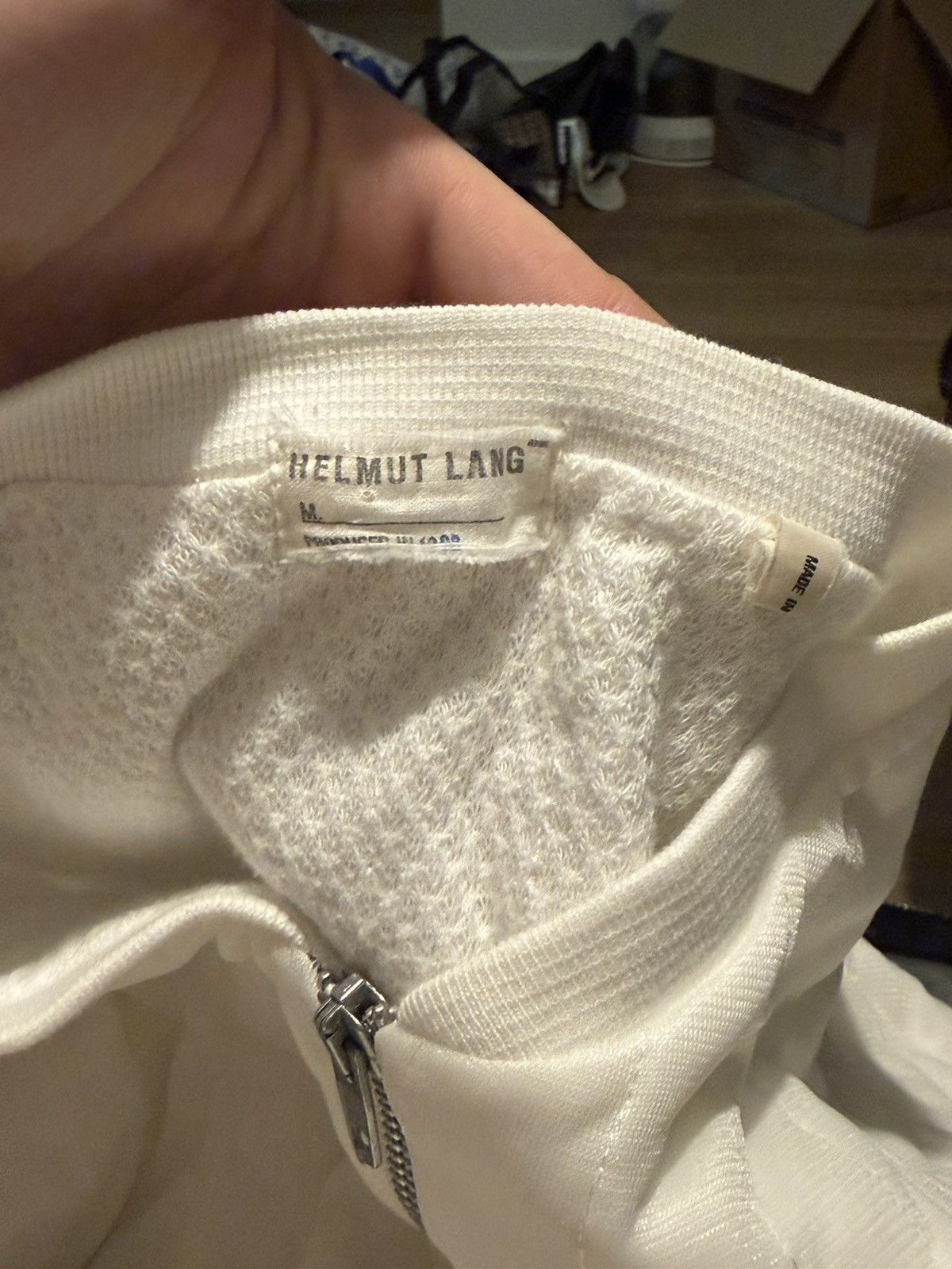 Helmut Lang 1998 Helmut Lang White Quilted Bomber Jacket Size US M / EU 48-50 / 2 - 6 Thumbnail