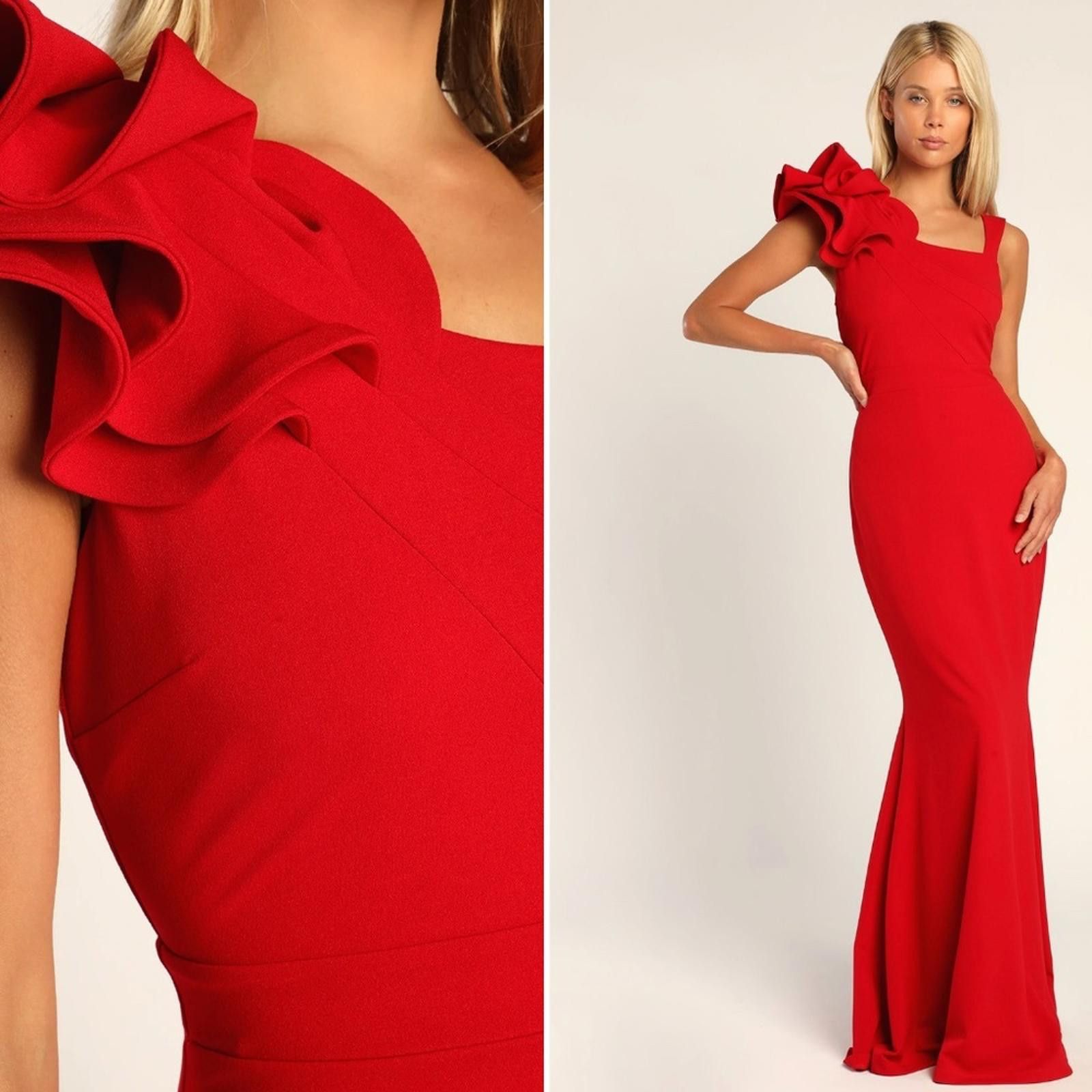 Lulus LULU's Sexy Prom Wedding Classic Minimalistic Chic Maxi Size L / US 10 / IT 46 - 3 Thumbnail
