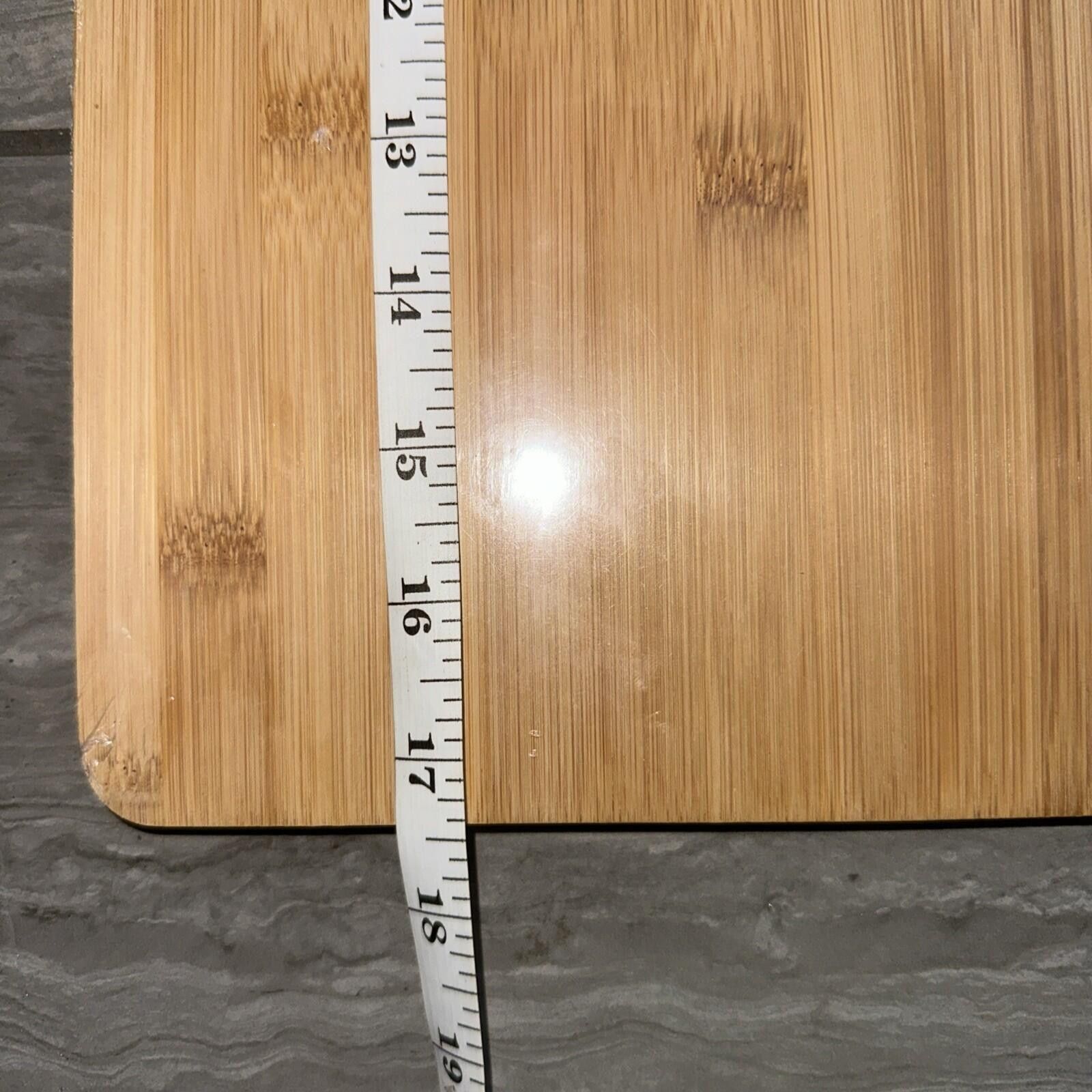 The Unbranded Brand Bamboo Rectangle Cutting Board w/ Handle Hanging Hole Size ONE SIZE - 3 Thumbnail