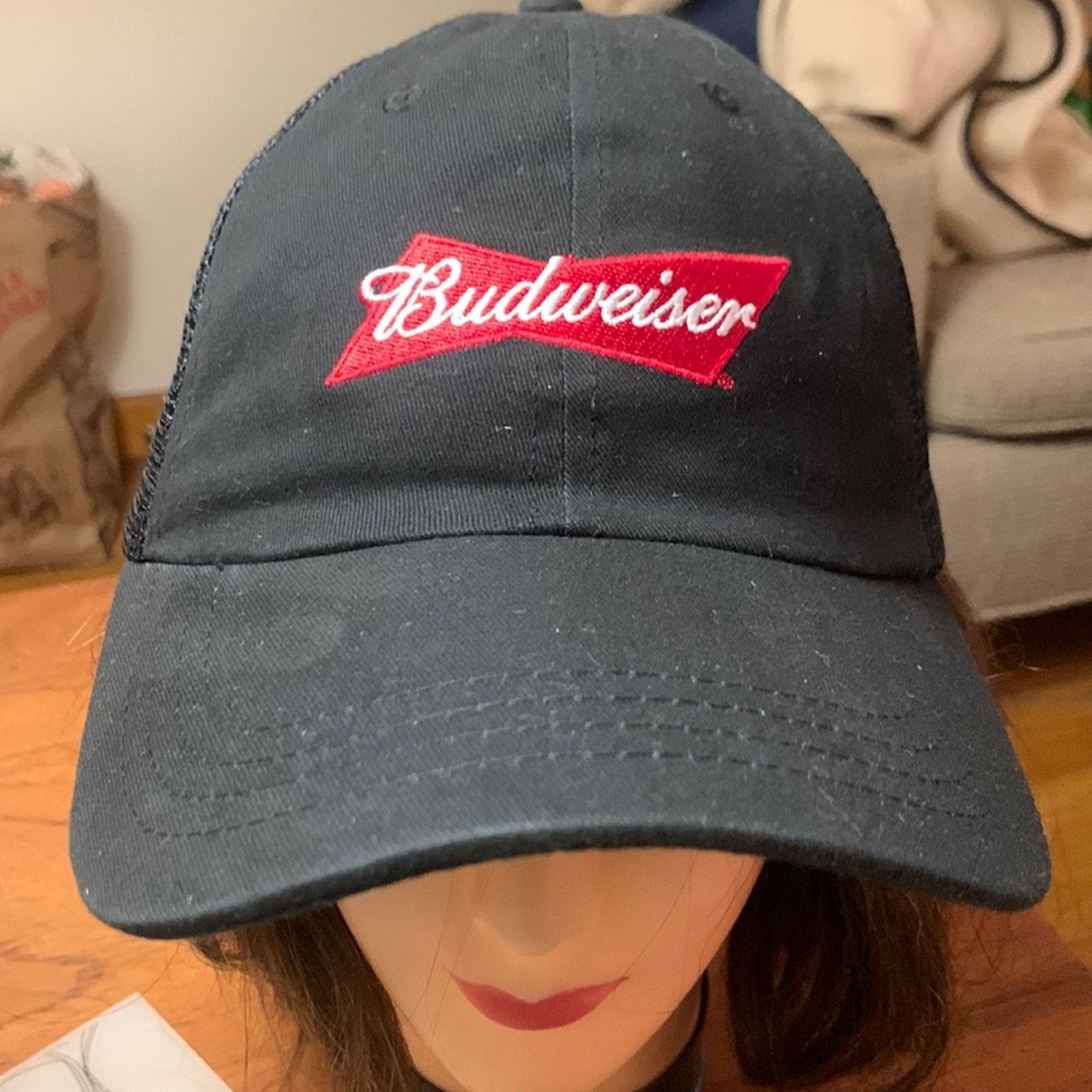 Vintage Budweiser Trucker Hat Baseball Hat Csp Size ONE SIZE - 1 Thumbnail