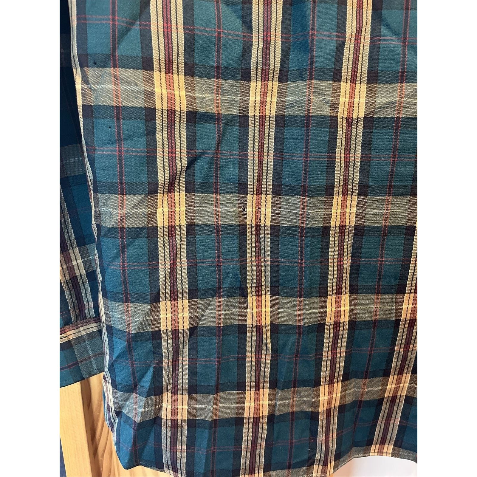 Pendleton Pendleton Vintage Men’s M Blue Plaid LS Button Up Wool Shirt Size US M / EU 48-50 / 2 - 16 Thumbnail