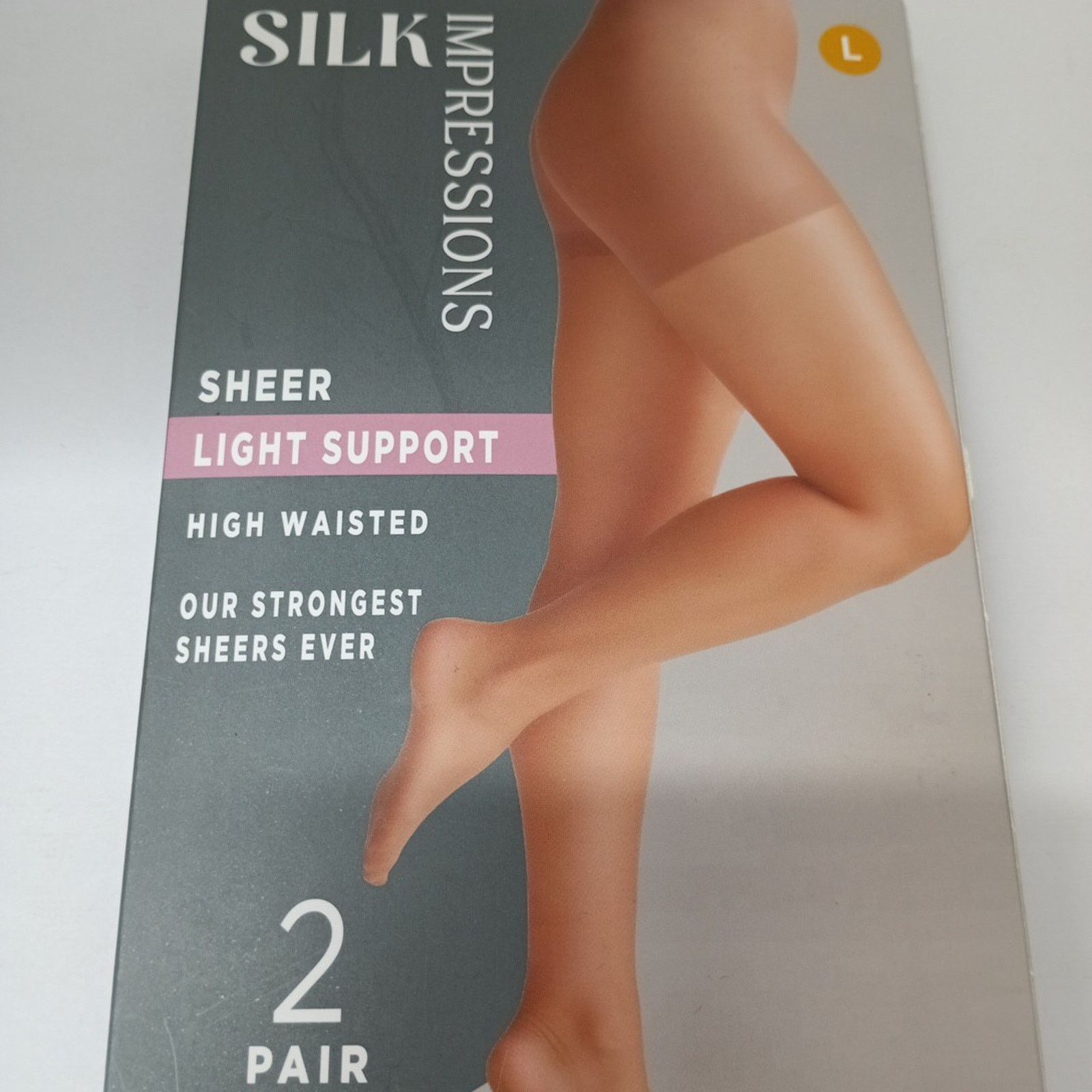 Other Silk Impressions Pantyhose 2-Pack Women's L Cocoa 20 Denier Size ONE SIZE - 2 Thumbnail