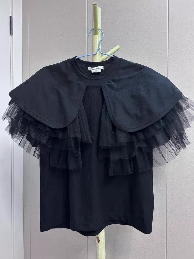 Comme des Garcons Comme Des Garcons Large Lapel Tulle Top Size XS / US 0-2 / IT 36-38 - 1 Thumbnail