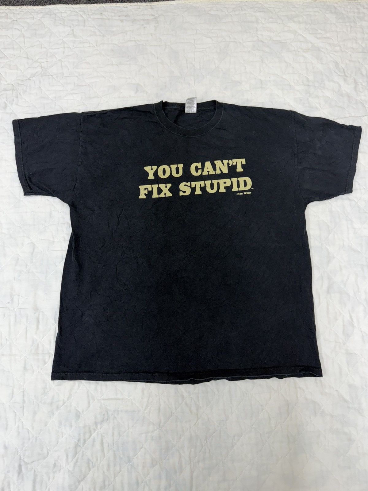 Jerzees Vintage Y2k Ron White "You Can't Fix Stupid" Graphic Tee Size US XXL / EU 58 / 5 - 1 Thumbnail