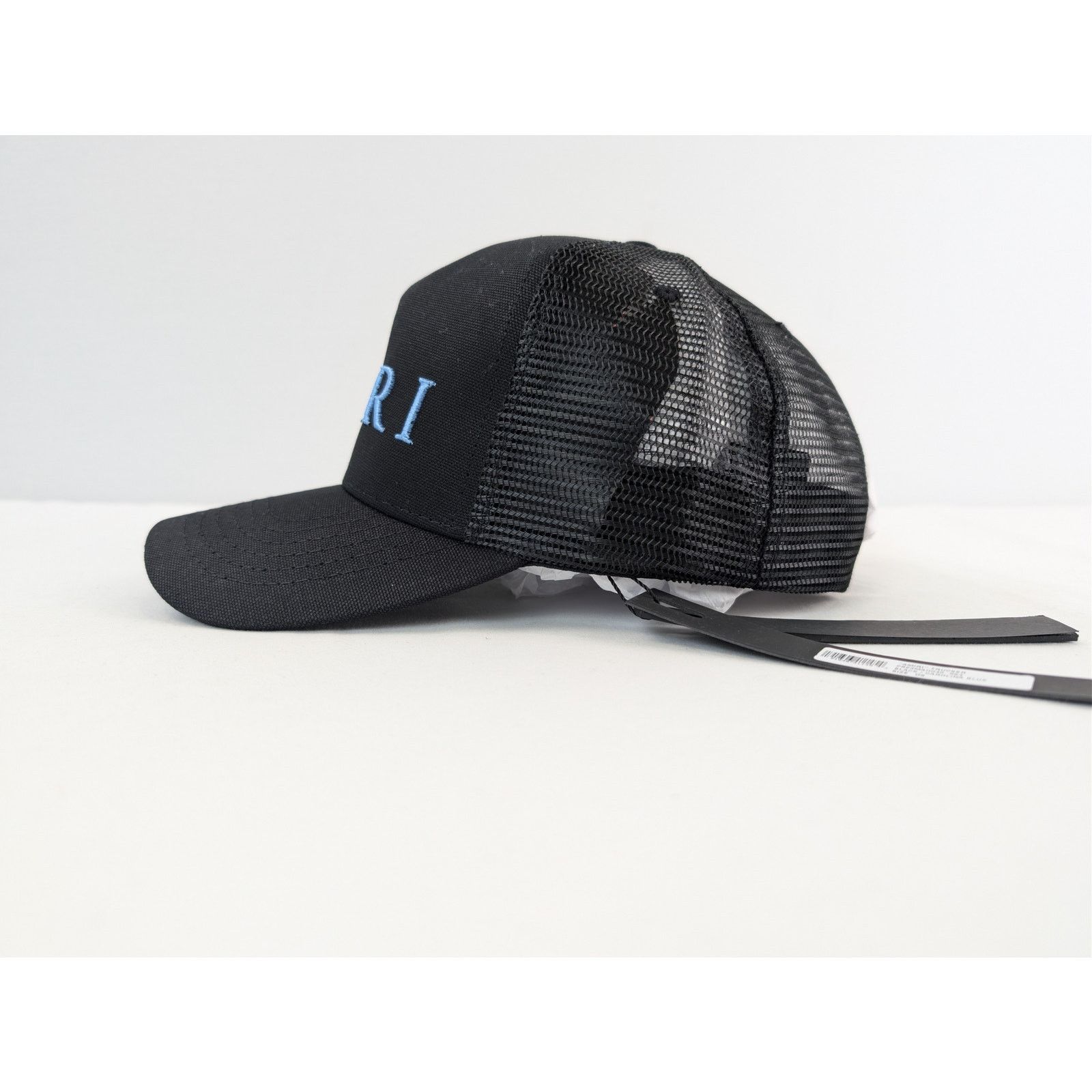Amiri o1rshd1 Q:3 / Trucker Cap / Hat in Black / Carolina Blue Size ONE SIZE - 3 Thumbnail