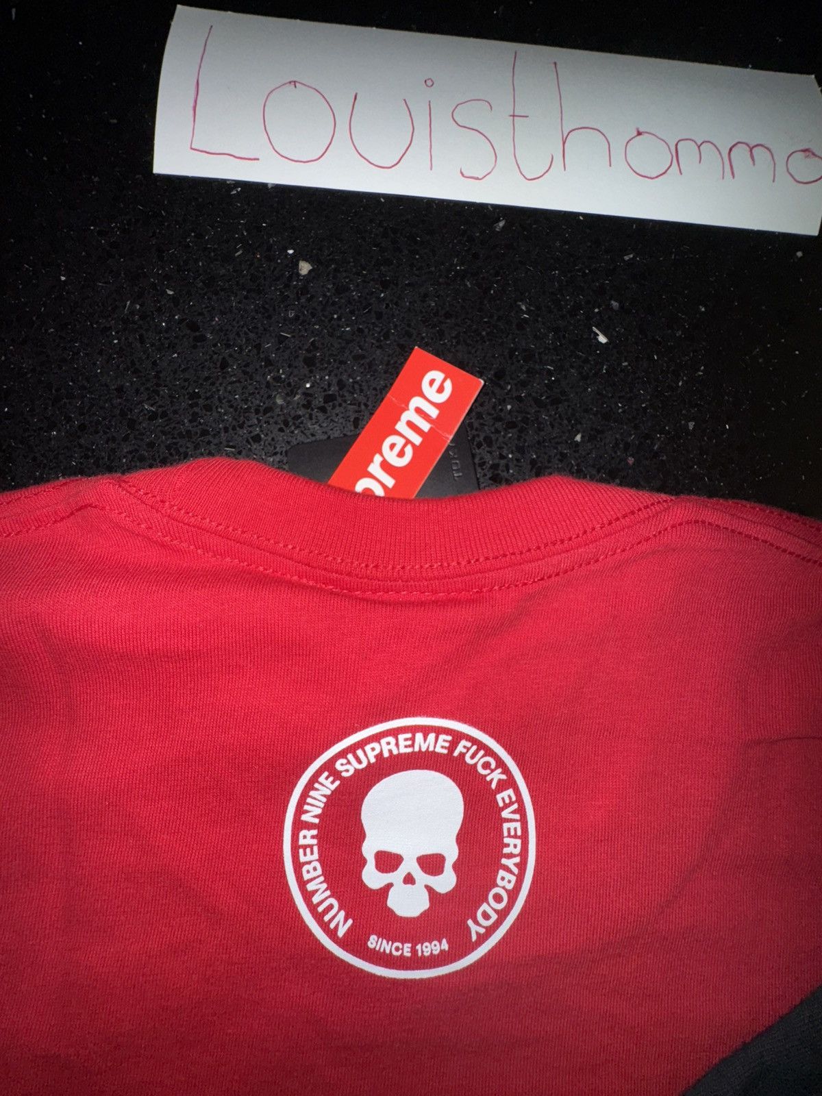 Number (N)ine × Supreme Supreme®/Number (N)ine Manson Tee red Size US M / EU 48-50 / 2 - 8 Thumbnail