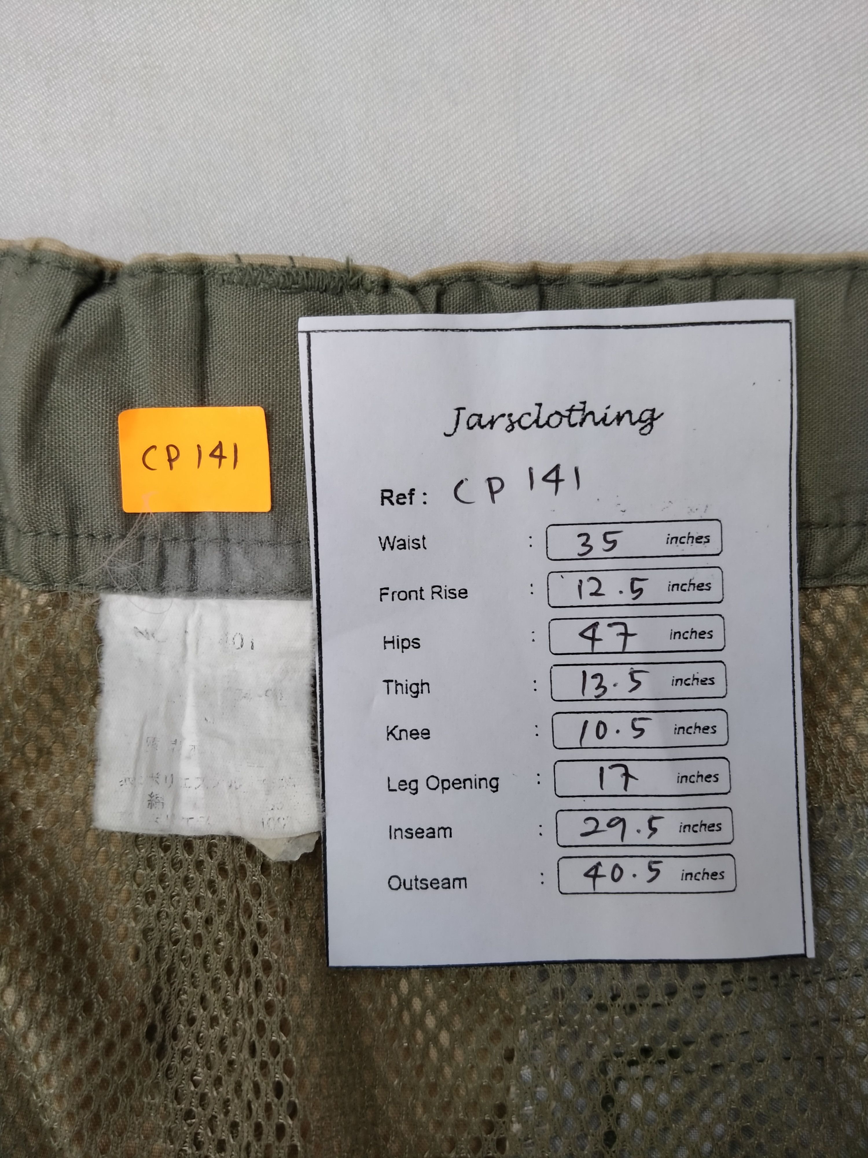 Japanese Brand Japanese Brand Elastic Cargo Multi Pocket Pants CP141 Size US 35 - 6 Thumbnail