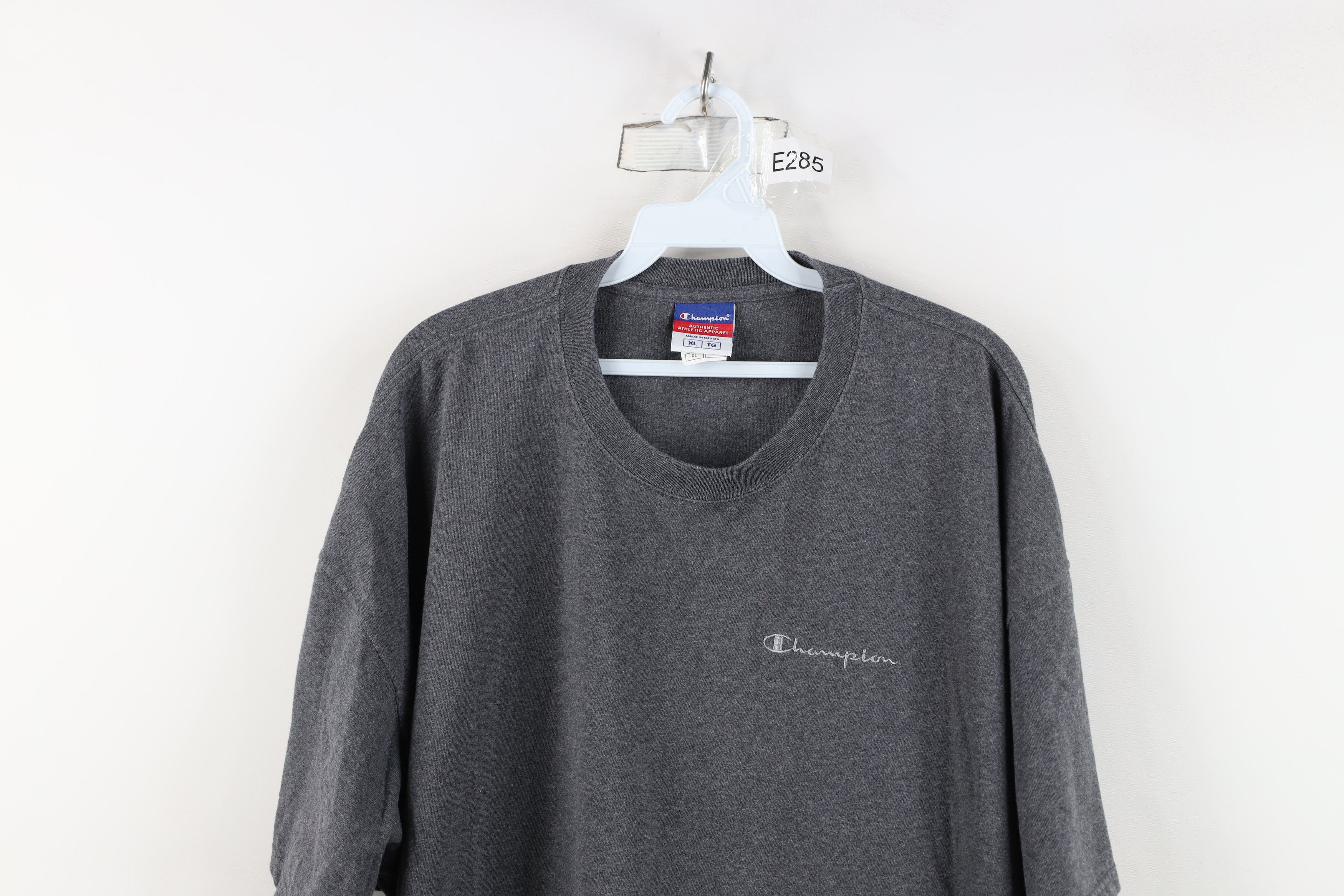 Champion Vintage 90s Champion Spell Short Sleeve T-Shirt Heather Gray Size US XL / EU 56 / 4 - 2 Thumbnail