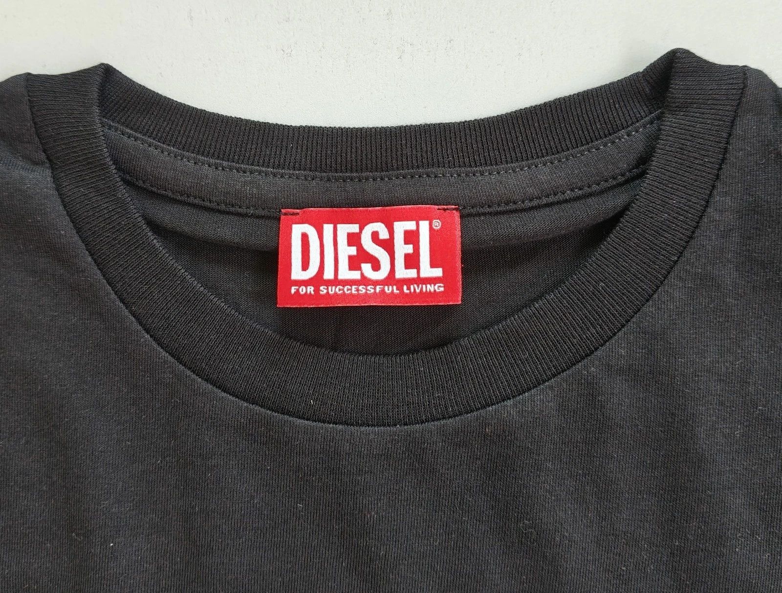 Diesel DIESEL Black T-shirt with DSL 78 Denim print T 4165 Size US S / EU 44-46 / 1 - 4 Thumbnail