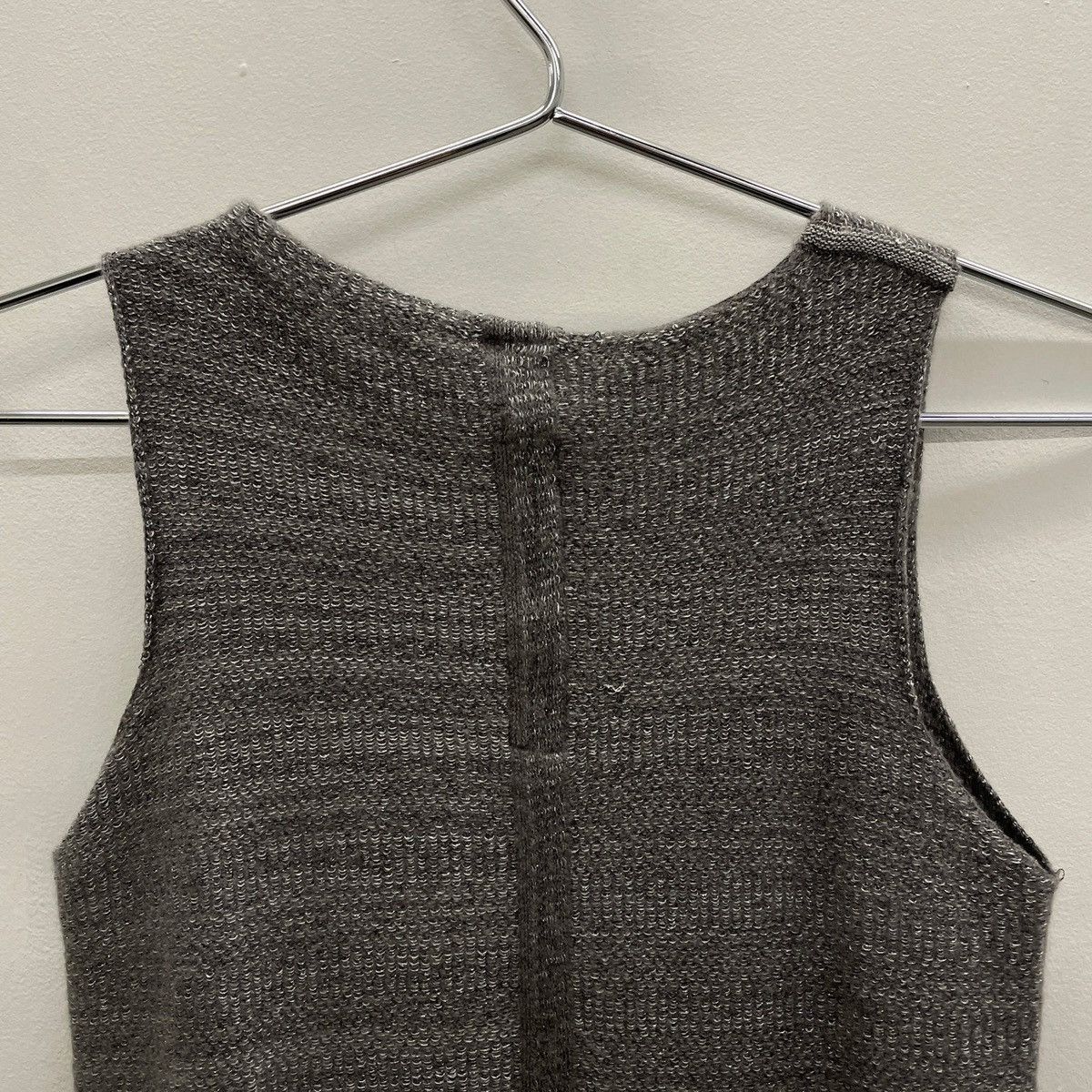 Rick Owens FW09 Rick Owens “CRUST” Silver Knitted Tank Top Size S / US 4 / IT 40 - 6 Thumbnail