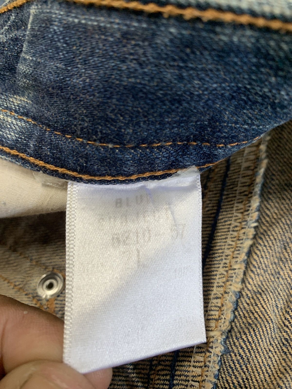 Japanese Brand Japanese Brand Blue Subject Skull Distressed Denim Y2K Size US 33 - 13 Thumbnail