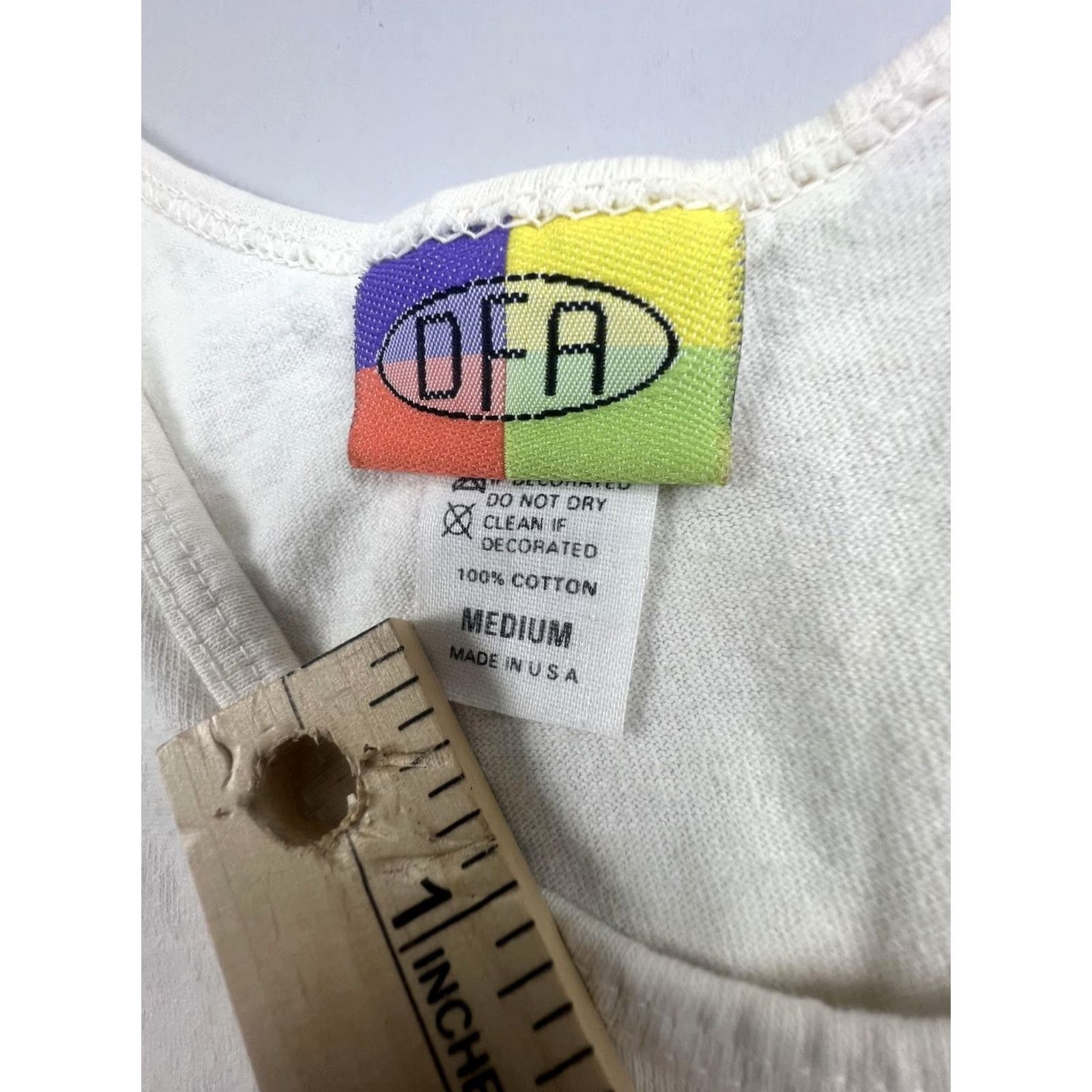 Vintage VINTAGE OFA Tank Shirt Mens Medium White Adult Safe Sex AIDS Graphic 1988 USA Size US M / EU 48-50 / 2 - 3 Thumbnail