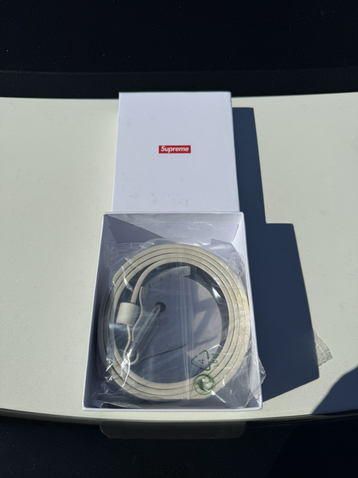 Supreme Supreme FW25 White Floral Repeat belt Size XL Size ONE SIZE - 2 Thumbnail