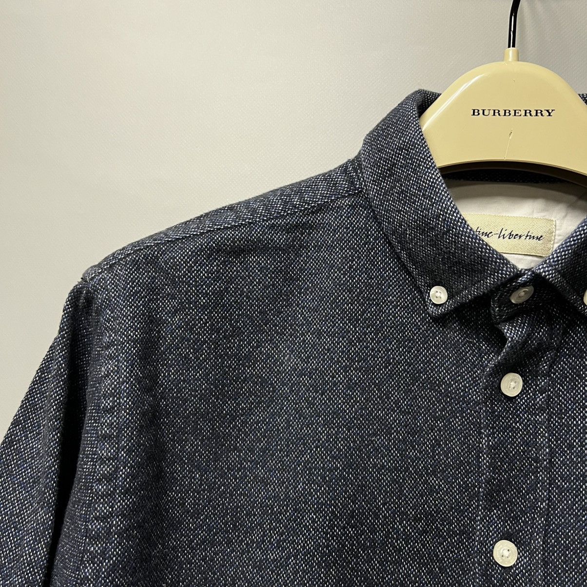 Libertine-Libertine Libertine libertine Hunter Flannel Dark Blue Button Shirt Size US S / EU 44-46 / 1 - 3 Thumbnail