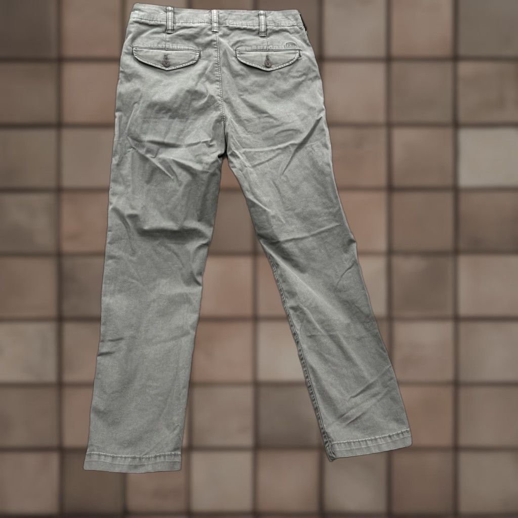 American Eagle Outfitters American Eagle Outfitters Pants Mens 29x30 Green Flex Chino Stretch Straight Front Pockets Casual Mens Size US 29 - 1 Thumbnail