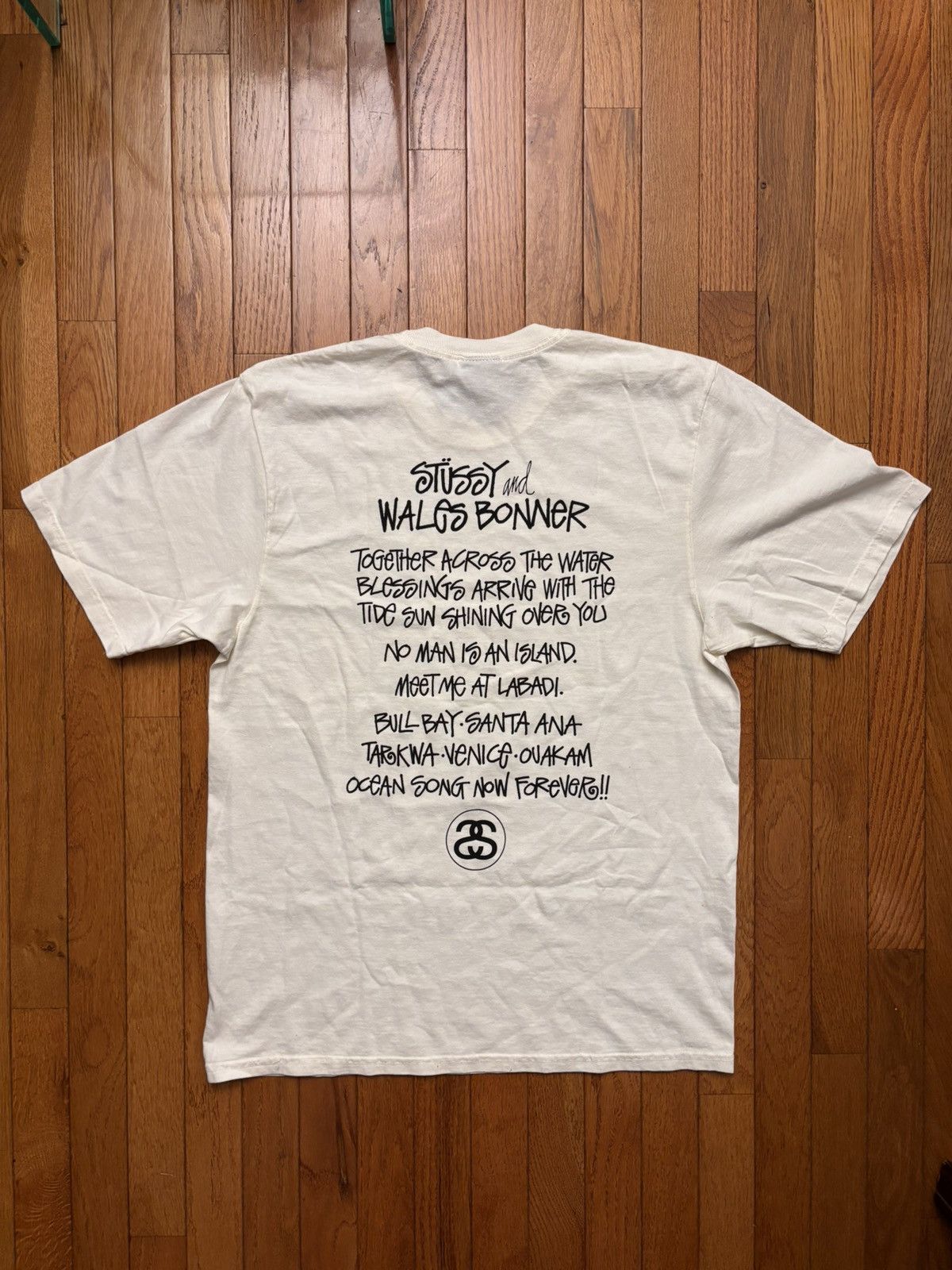Stussy Stussy x Wales Bonner Ocean Song Tee Ivory Size US M / EU 48-50 / 2 - 1 Thumbnail