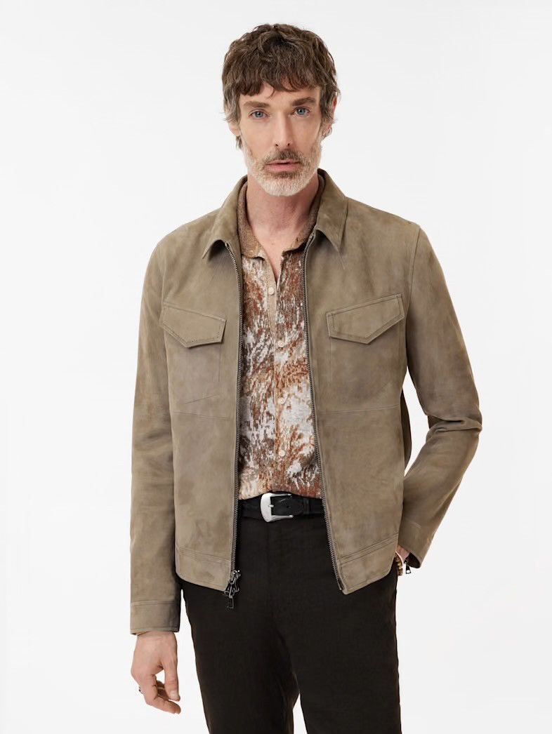 John Varvatos Grendale Suede Jacket EU 48 USA 38 Size US M / EU 48-50 / 2 - 1 Thumbnail