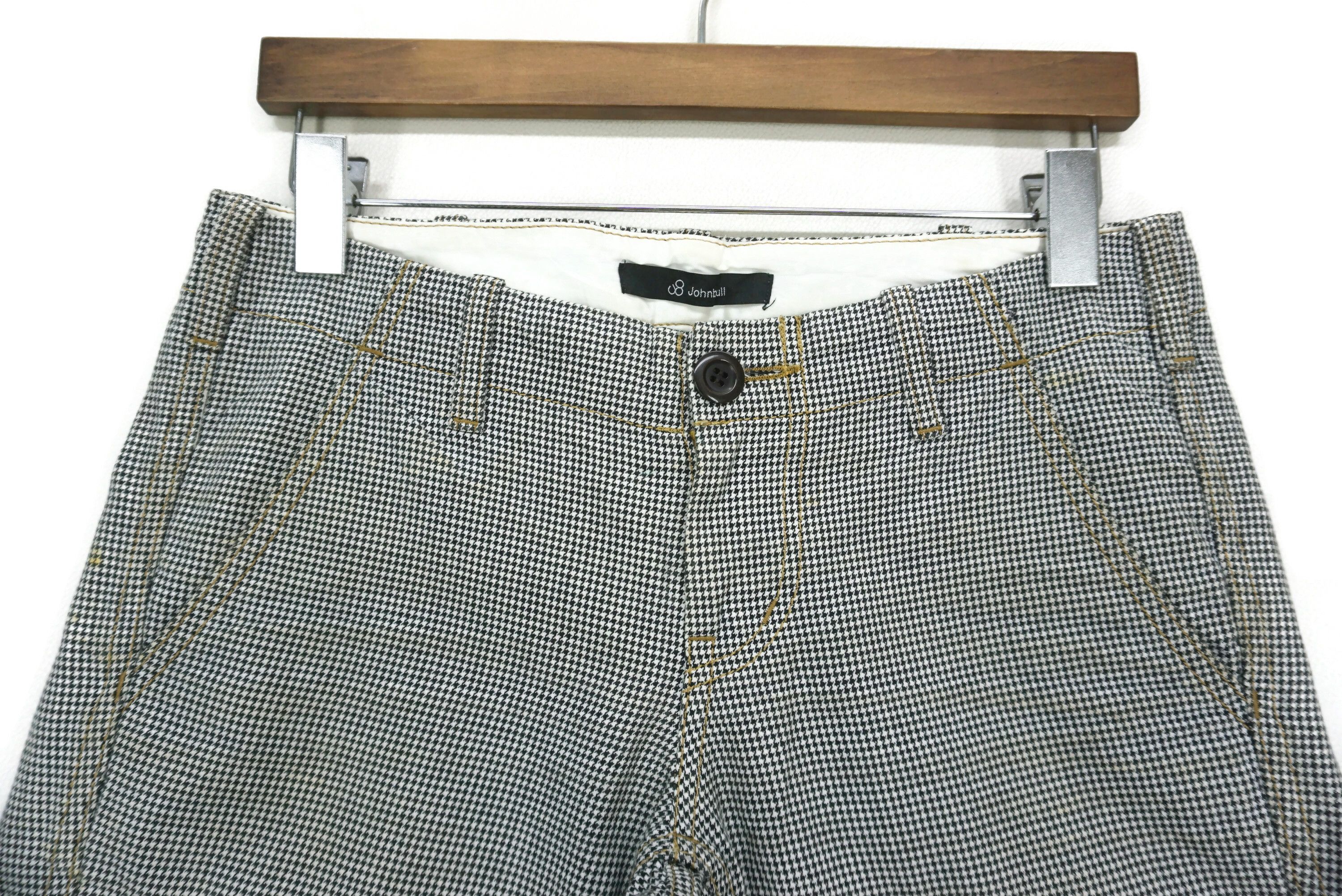 Japanese Brand John Bull Pants Size W30xL31.5 Low Rise Workwear Houndstooth Size US 30 / EU 46 - 3 Thumbnail