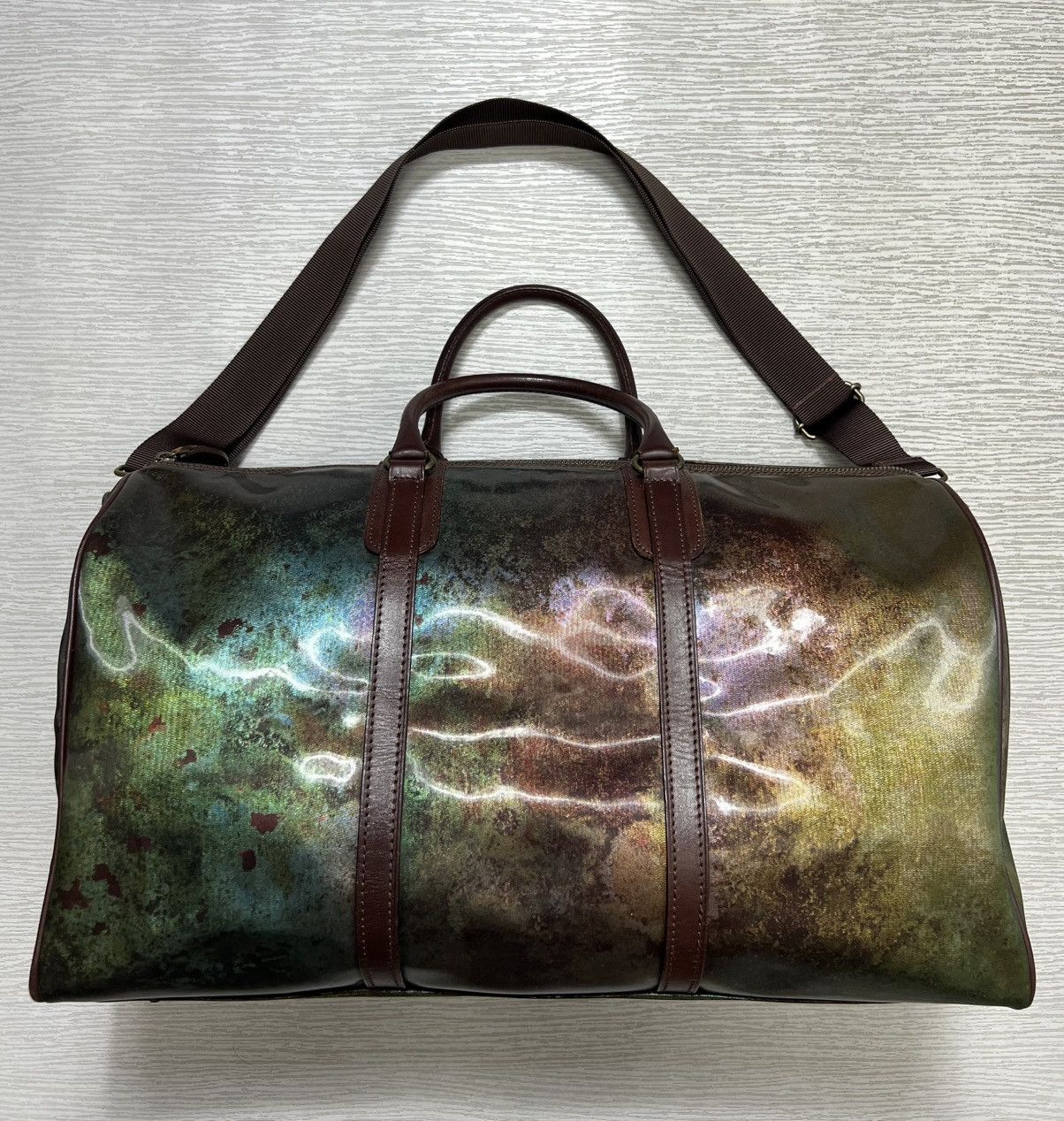 Jean Paul Gaultier JPG - FW95 - Cyber Iridescent Rust Two Way Boston Duffle Bag Size ONE SIZE - 7 Thumbnail