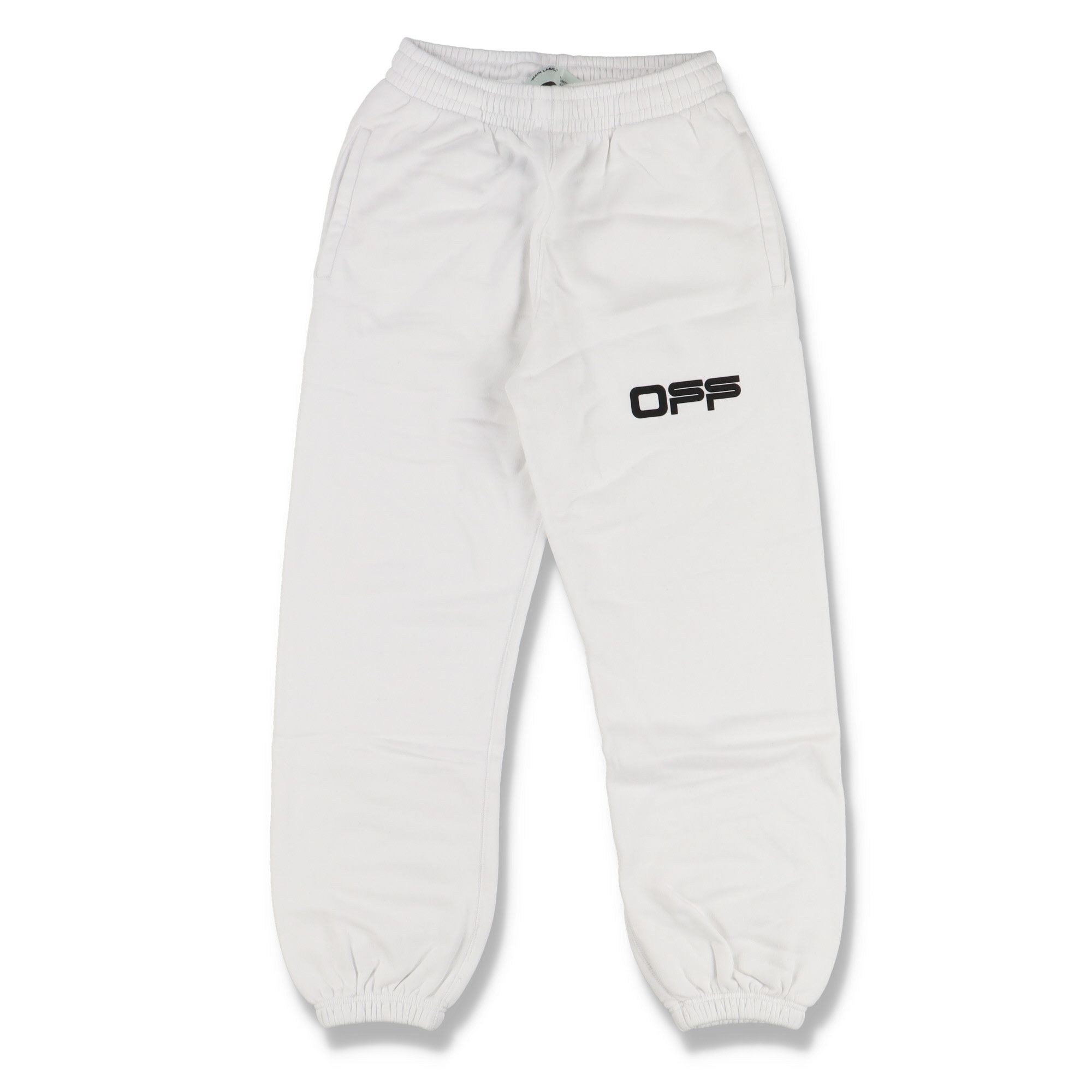 image of Off White White Airport Tape Diagonals Sweatpants, Men's (Size 36)