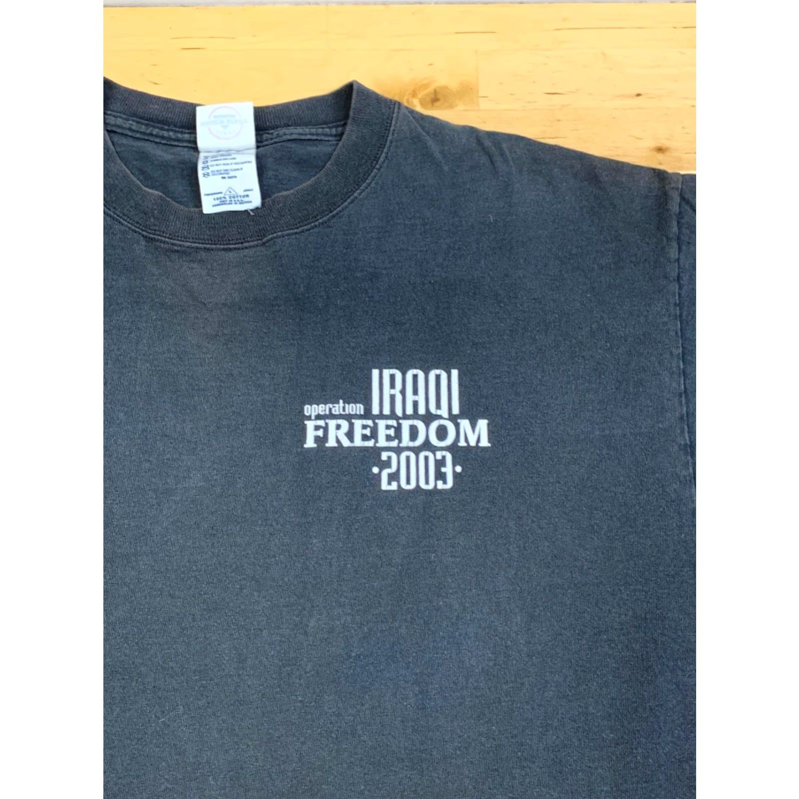Delta VINTAGE Operation Iraqi freedom Shirt Mens L Black Military USA T-Shirt 2003 Men Black Military USA Size US L / EU 52-54 / 3 - 3 Thumbnail