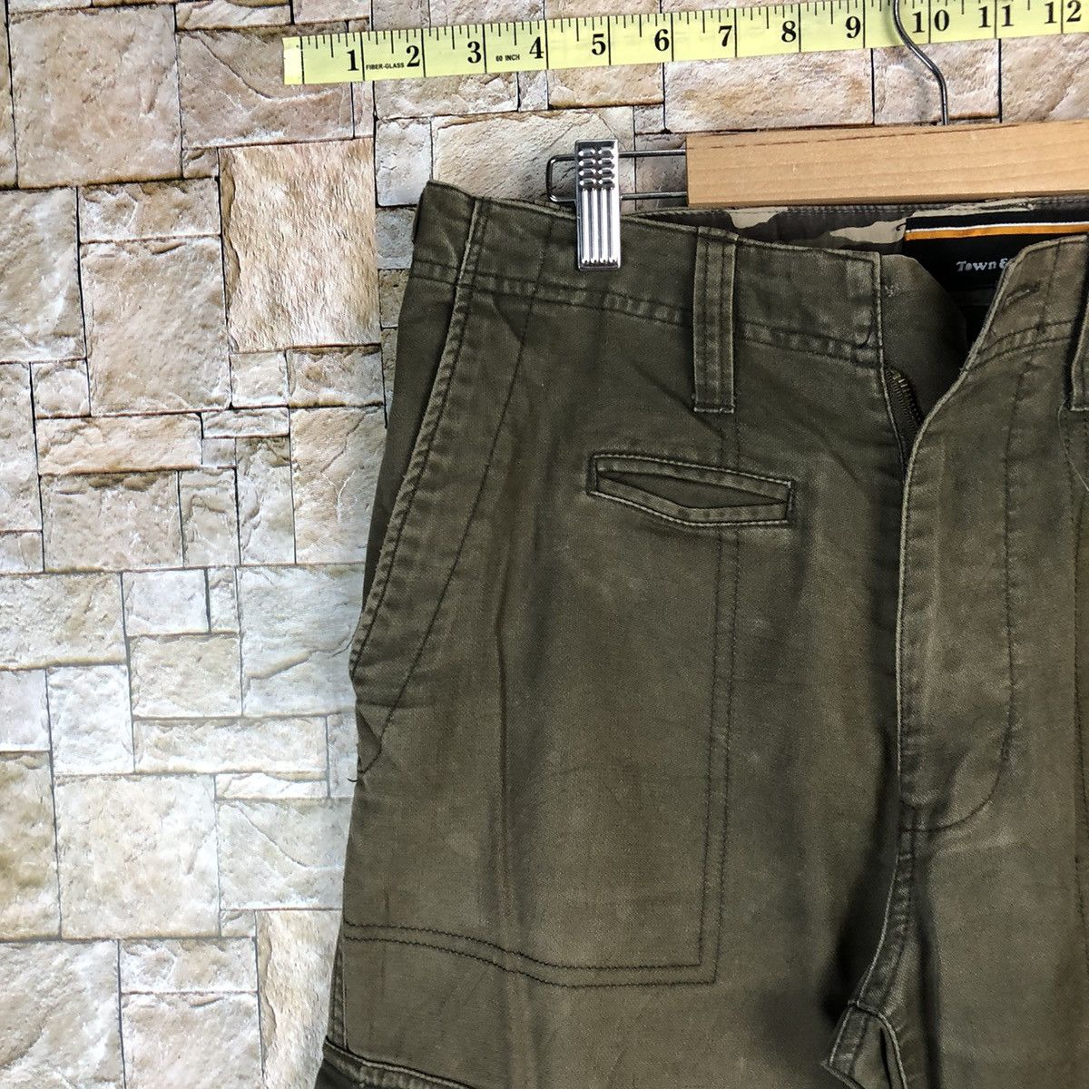 Japanese Brand Town & Country Green Cargo Multipocket Pants #A981 Size US 31 - 4 Thumbnail