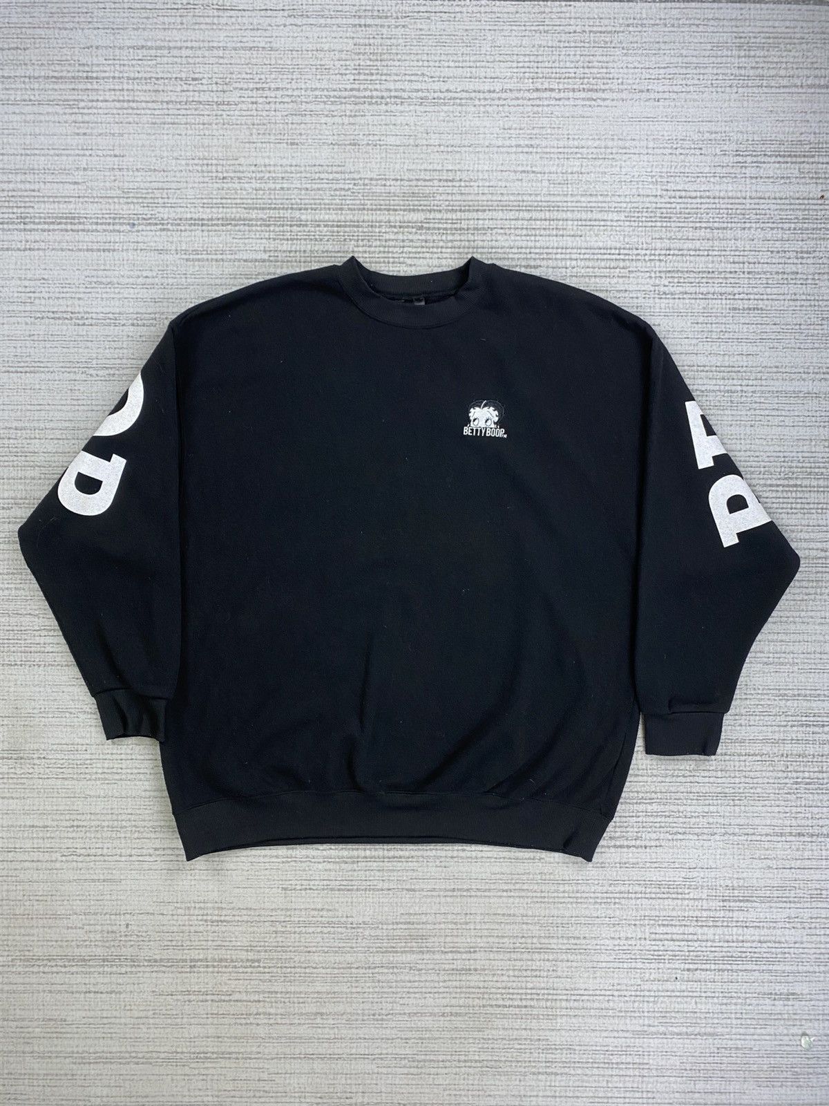 Cartoon Network × Vintage Vintage Betty Boob Big Backhit Spellout Crewneck Sweatshirt Size US L / EU 52-54 / 3 - 3 Thumbnail
