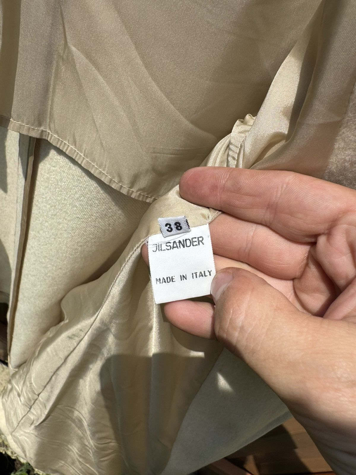 Vintage Vintage Jil Sander Plus Cashmere Beige Coat Size M / US 6-8 / IT 42-44 - 7 Thumbnail
