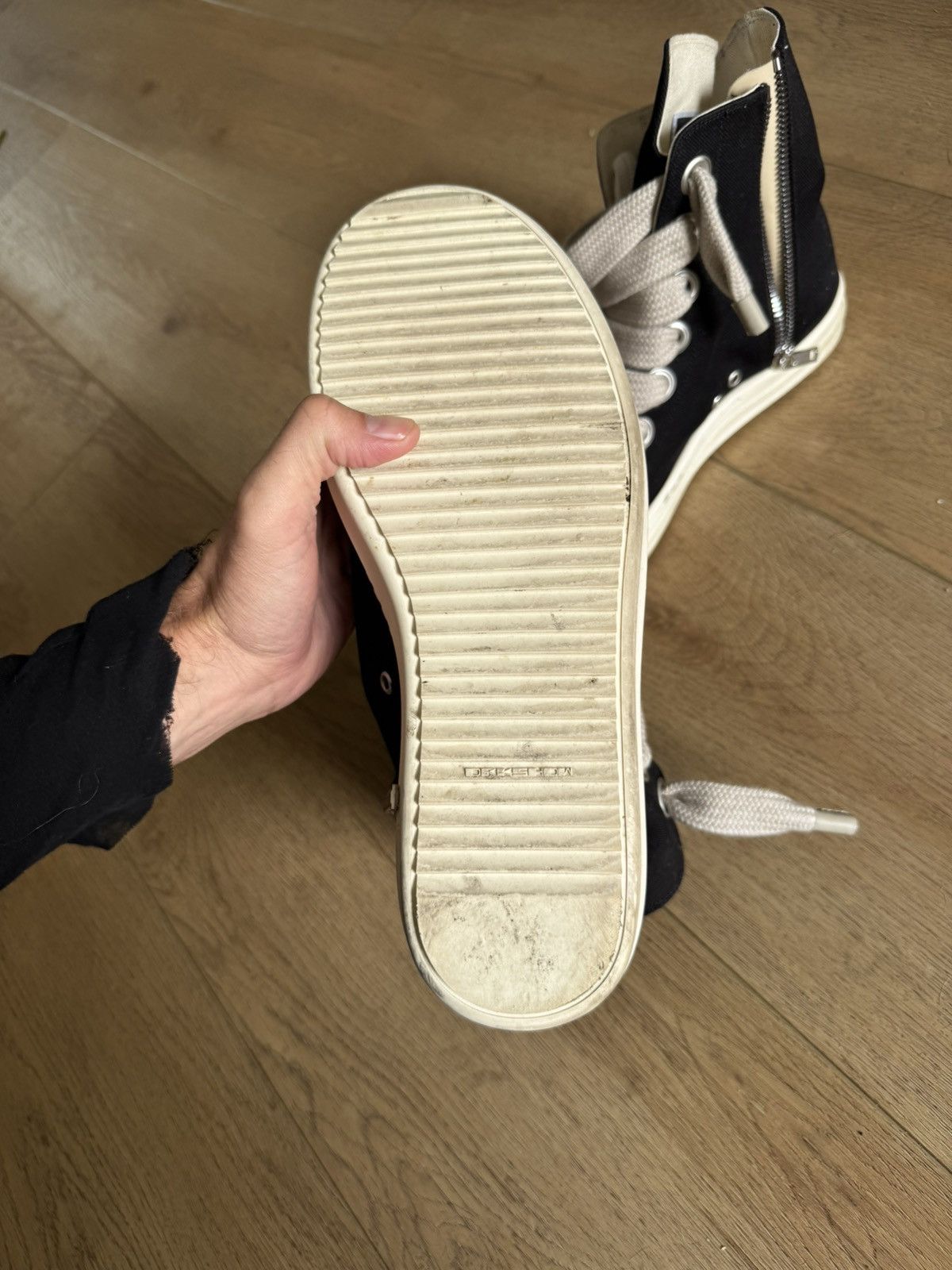 Rick Owens Jumbo Laced Ramones Size US 12 / EU 45 - 8 Thumbnail