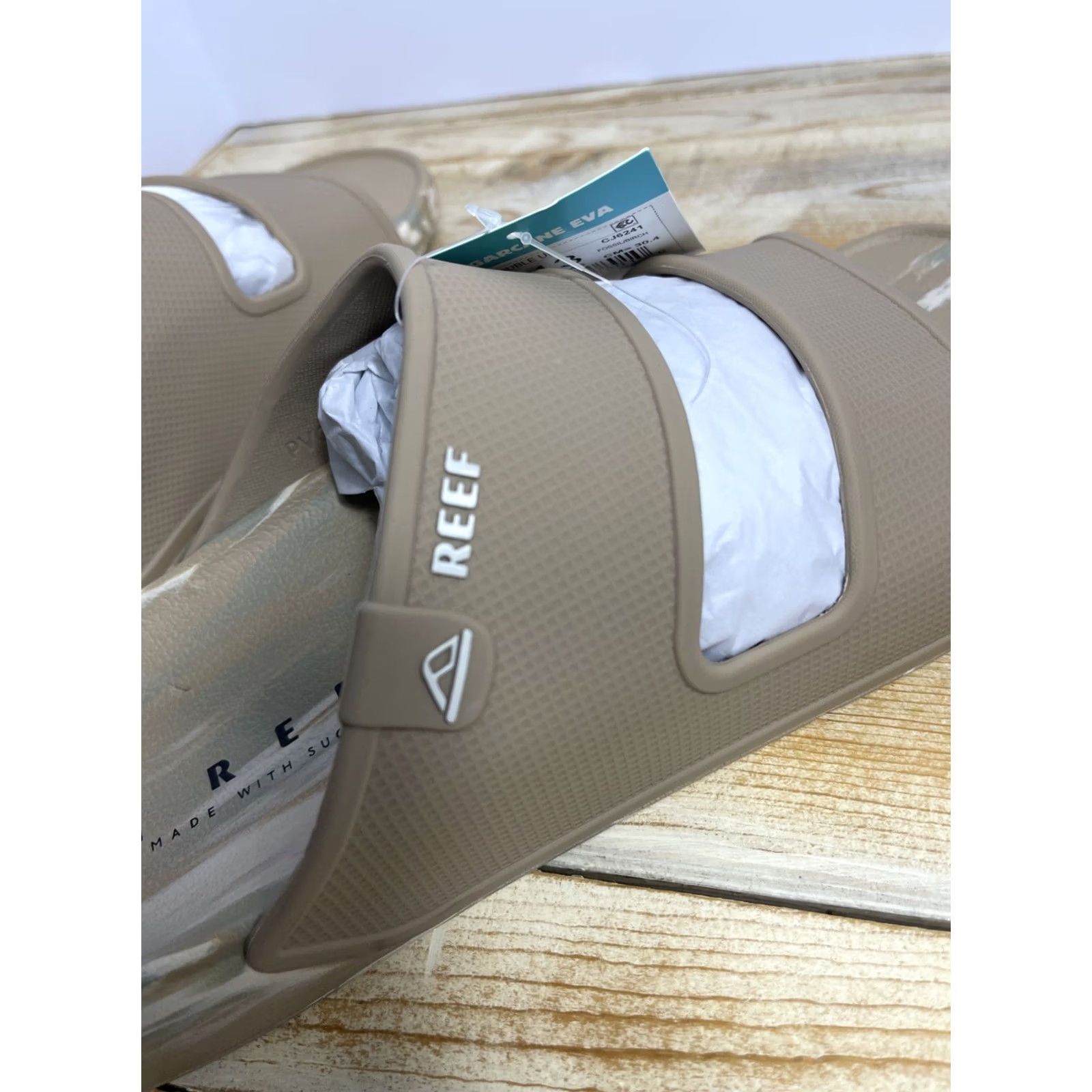 REEF VINTAGE REEF Oasis Double Up Fossil Birch Size 13 Medium Width Brand NEW Size ONE SIZE - 7 Thumbnail