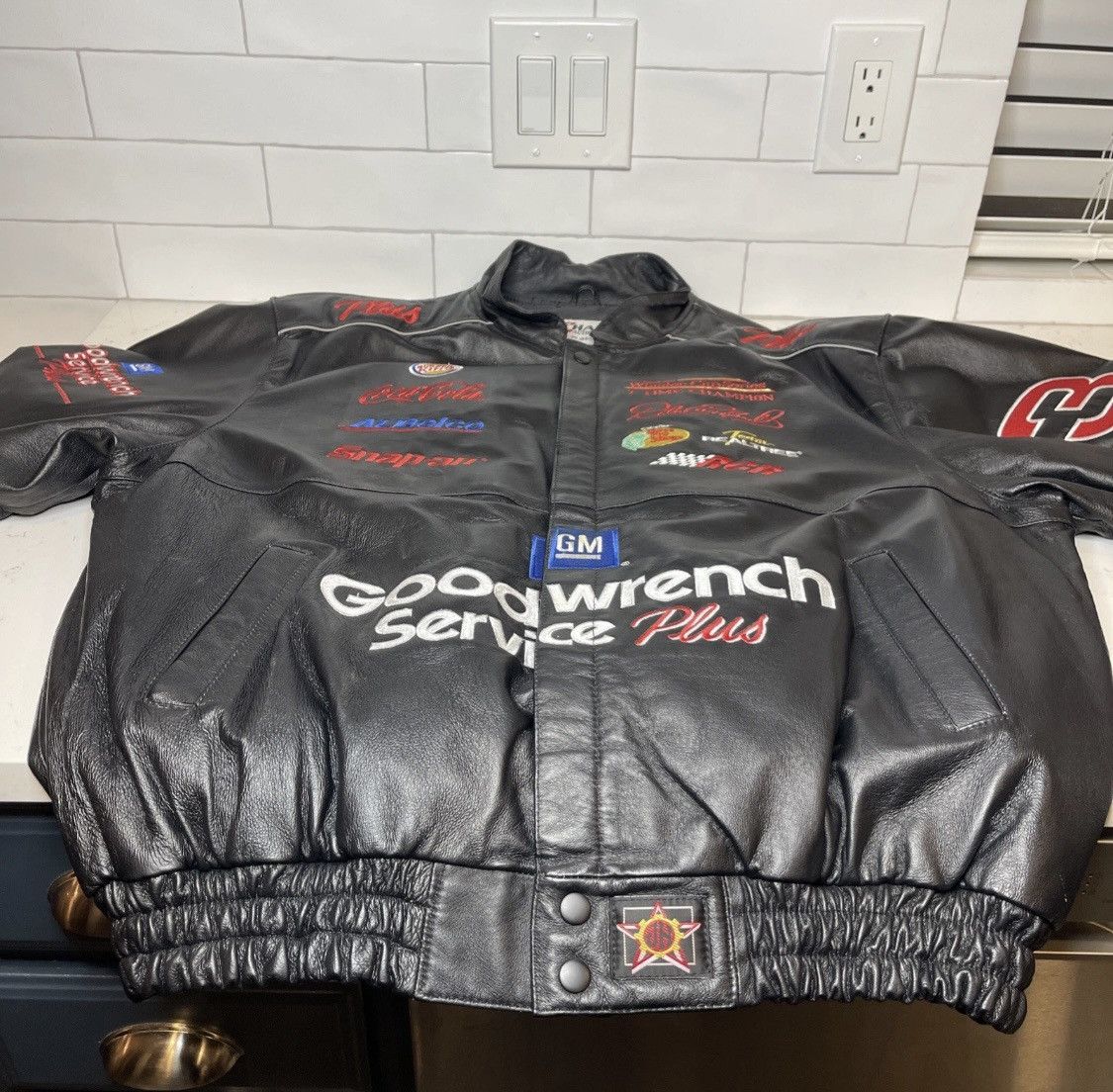 Chase Authentics Dale Earnhardt Chase Authentic Leather Jacket XL VGC Size US XL / EU 56 / 4 - 6 Thumbnail