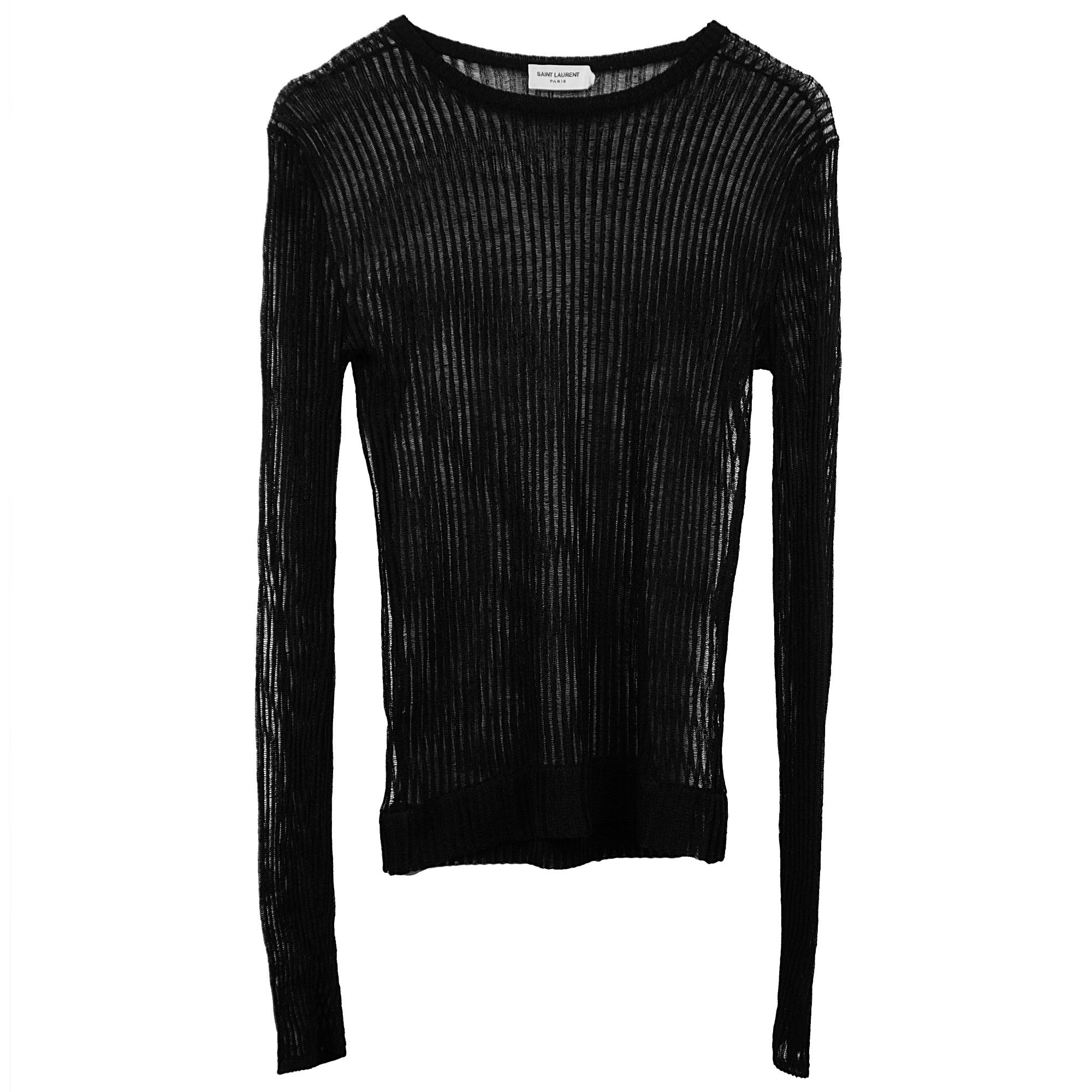 Saint Laurent Paris Saint Laurent Paris Semi Sheer Knit Long Sleeve Size US XS / EU 42 / 0 - 1 Thumbnail