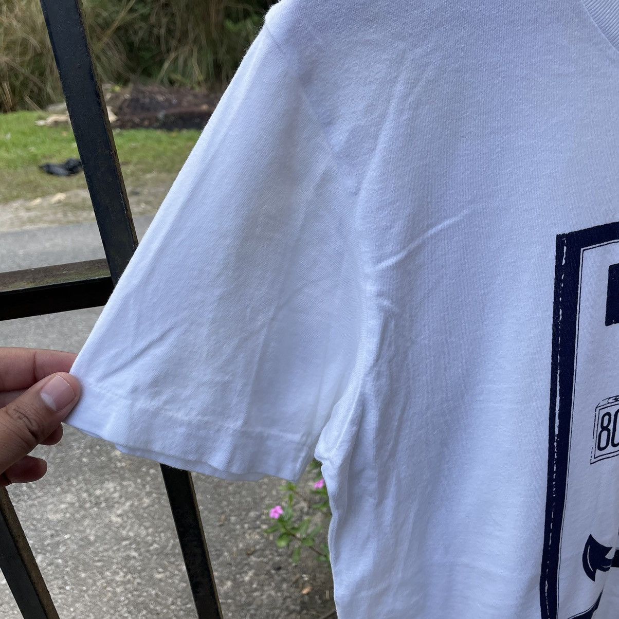 Blue Blue Japan × Japanese Brand × Vintage 🔥🇯🇵Blue Blue Japan HR Market Blue Marine Big Logo Tee Size US M / EU 48-50 / 2 - 6 Thumbnail