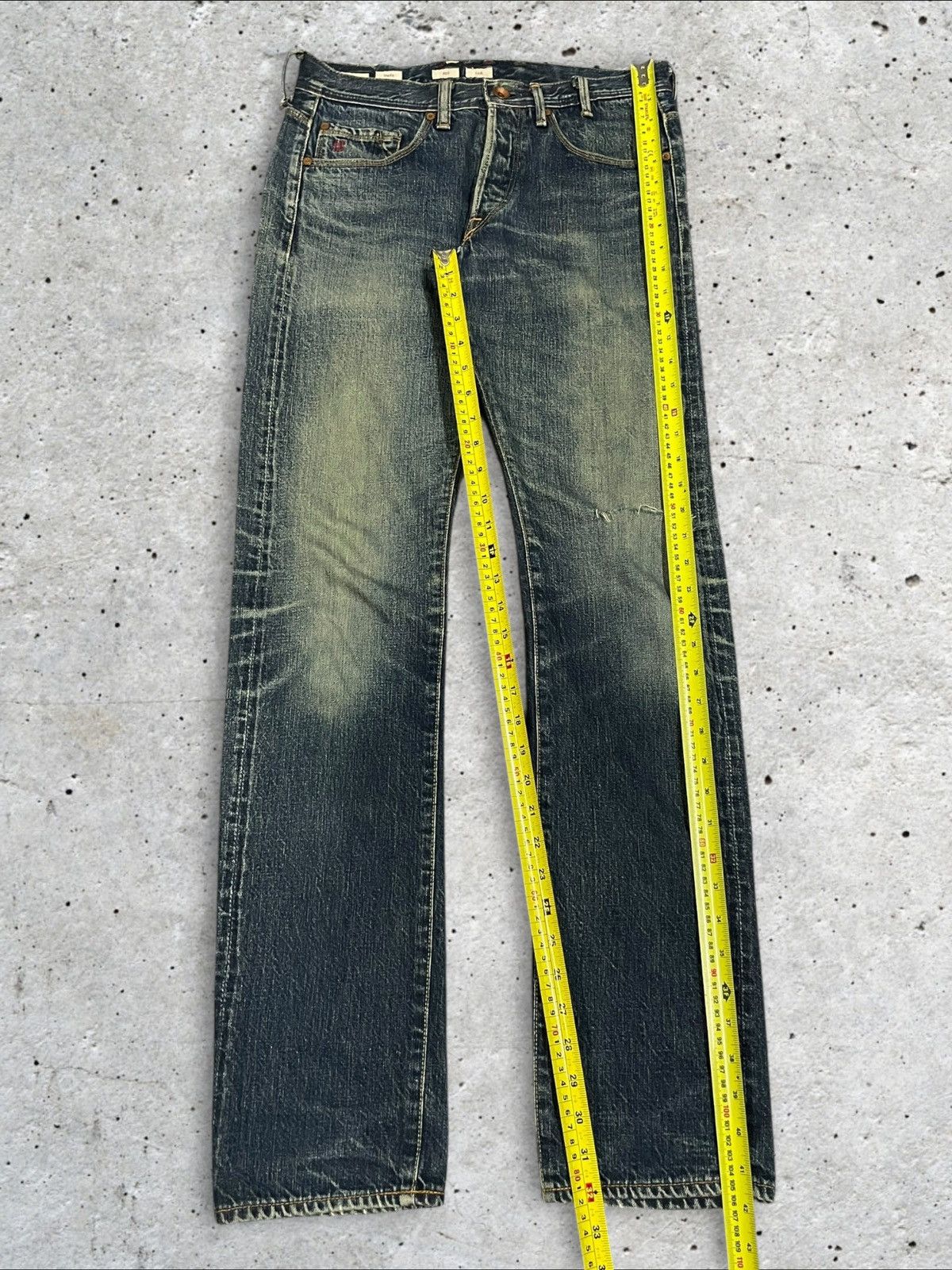 Paul Smith Paul Smith Red Ear Crazy Denim Selvedge Red Devil Torn Jeans Size US 30 / EU 46 - 19 Thumbnail