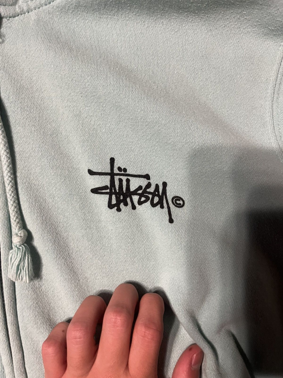 Stussy Stussy mint green sweater Size US L / EU 52-54 / 3 - 3 Thumbnail