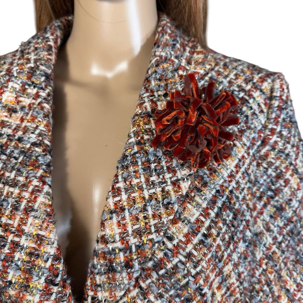 Anne Klein NWT New $380 Anne Klein Tweed Wool Blend Blazer Skirt Suit Size XL / US 12-14 / IT 48-50 - 2 Thumbnail
