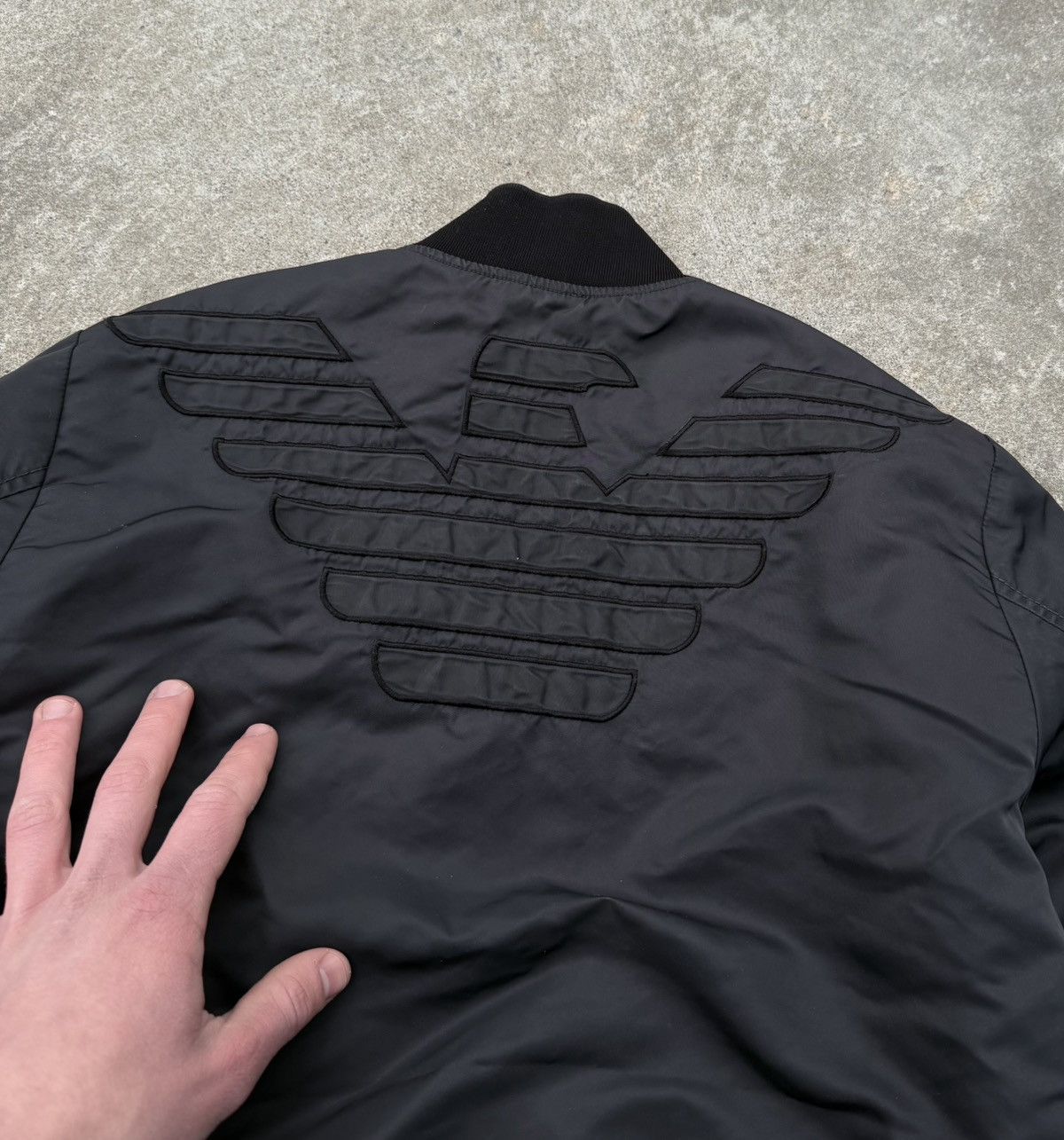 Armani × Vintage Vintage RARE Armani Y2K streetwear avantgarde luxury bomber Size US M / EU 48-50 / 2 - 12 Thumbnail