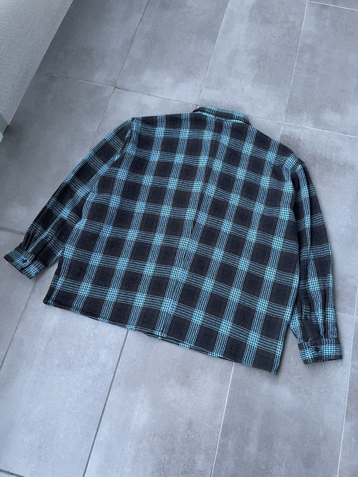 Won Hundred !DS! SS23 Won Hundred Maza Brown Blue Checker Flannel Shirt Size US L / EU 52-54 / 3 - 12 Thumbnail