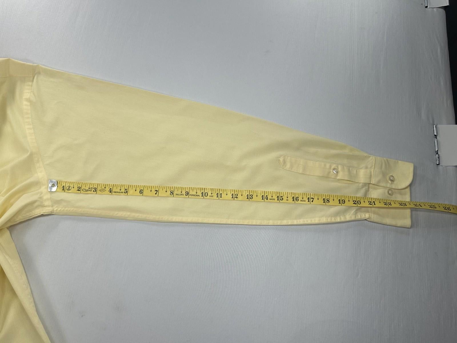 Chaps Ralph Lauren Chaps Wrinkle Free Reg Fit Button Up Yellow L Size US L / EU 52-54 / 3 - 6 Thumbnail