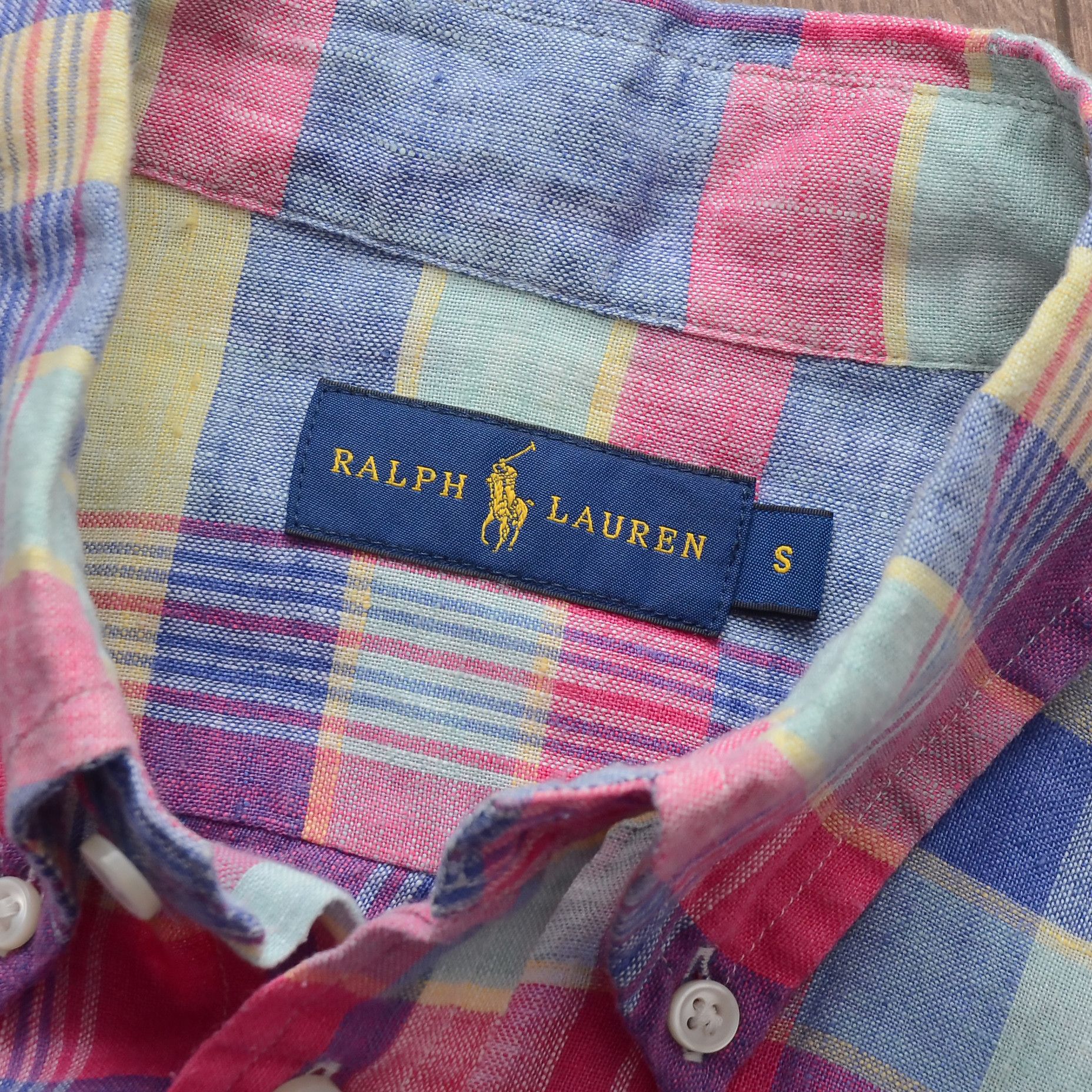 Ralph Lauren Ralph Lauren 100% Linen Checked Shirt Pink Multicolor Size S Size S / US 4 / IT 40 - 13 Thumbnail