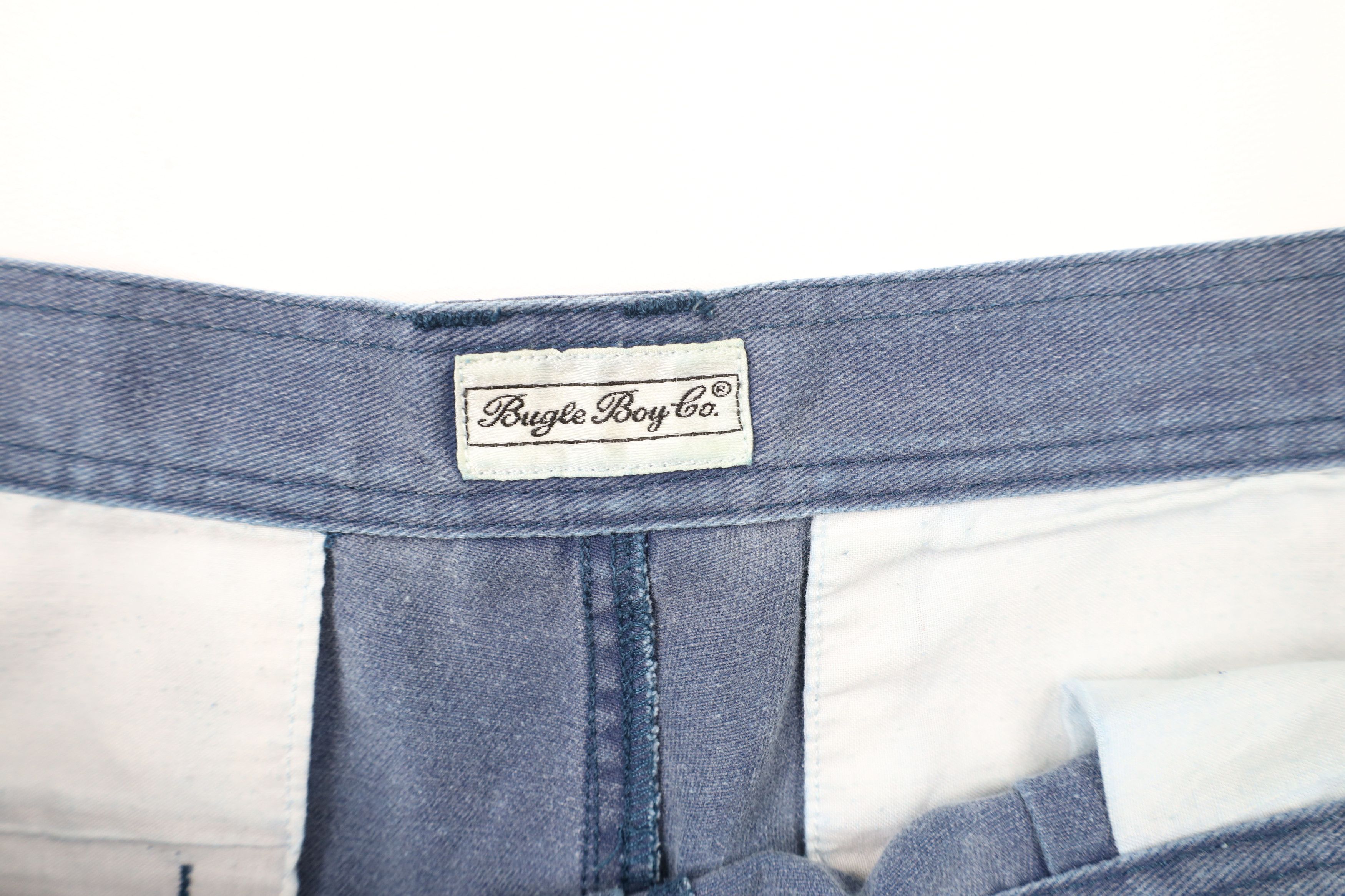 Vintage Vintage 90s Streetwear Stonewash Pleated Cargo Shorts Blue Size US 36 / EU 52 - 7 Thumbnail