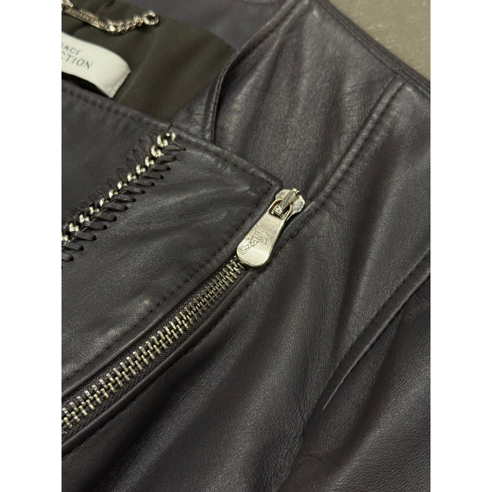 Versace 2000s Versace metal chains leather jacket Size M / US 6-8 / IT 42-44 - 9 Thumbnail