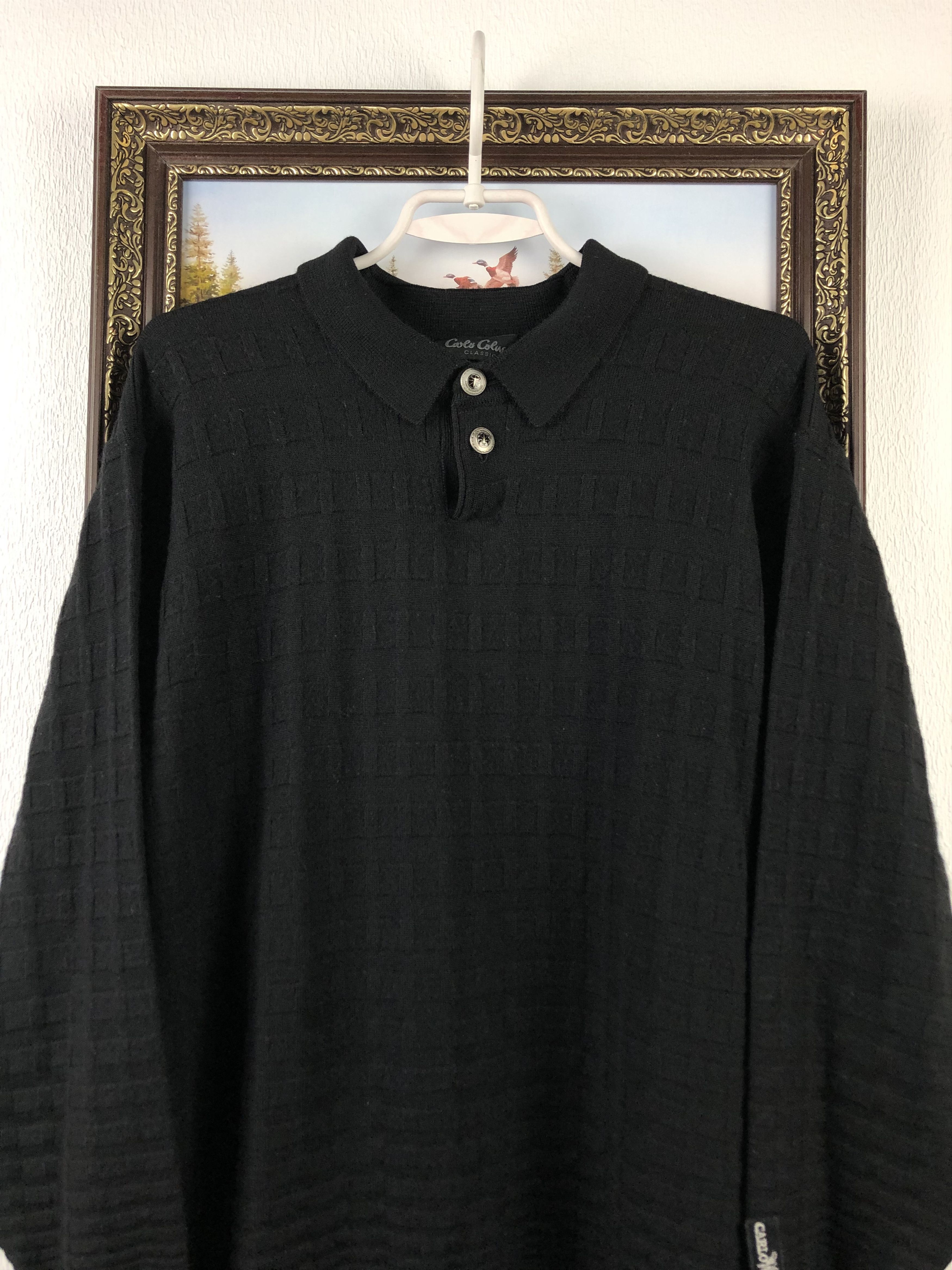 Carlo Colucci Vintage Carlo Colucci Sweater Jumper Pullover Black Mens Size US M / EU 48-50 / 2 - 2 Thumbnail
