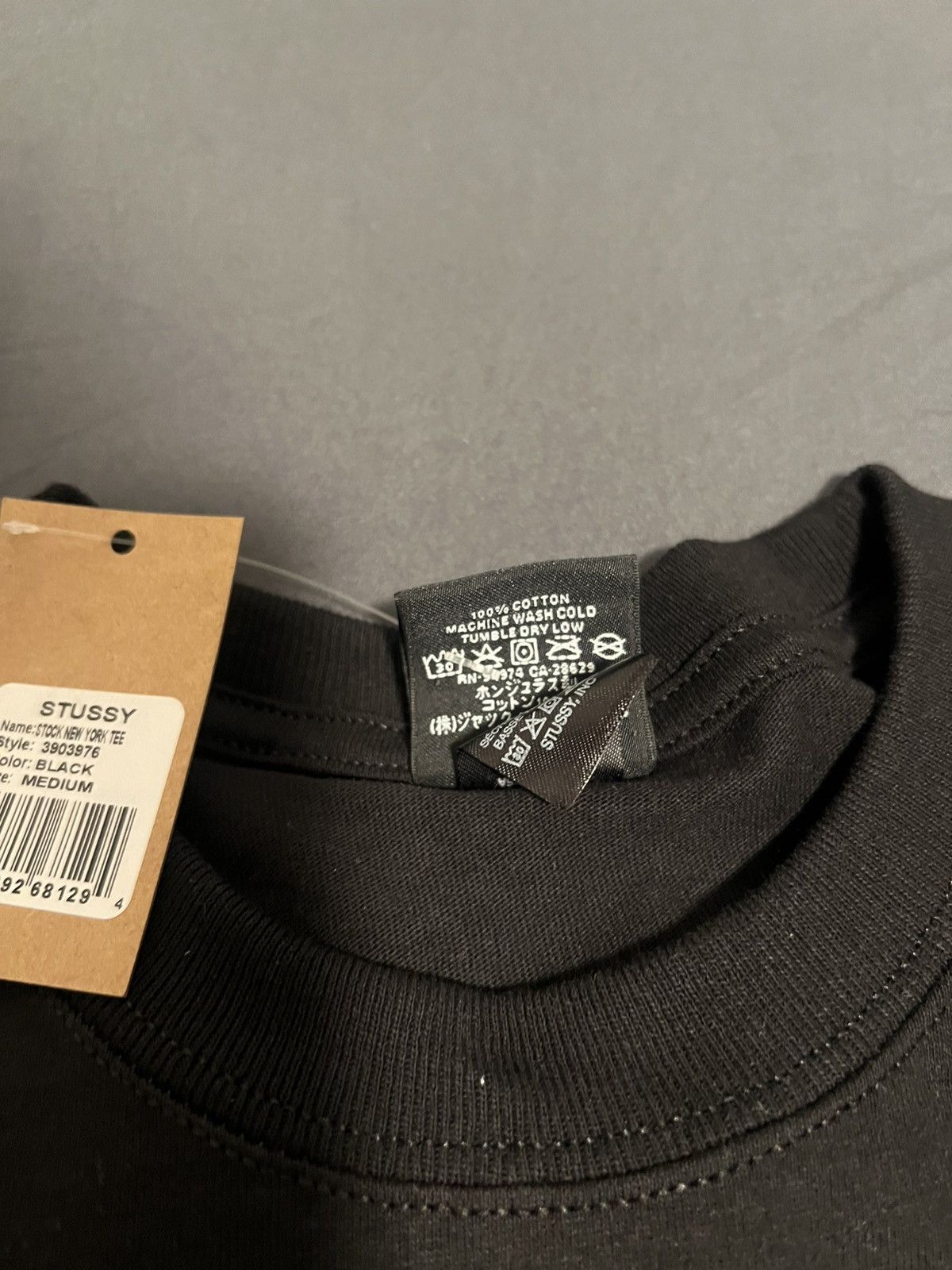 Stussy Stussy New York Exclusive Stock Tee Black Size Medium Size US M / EU 48-50 / 2 - 6 Thumbnail