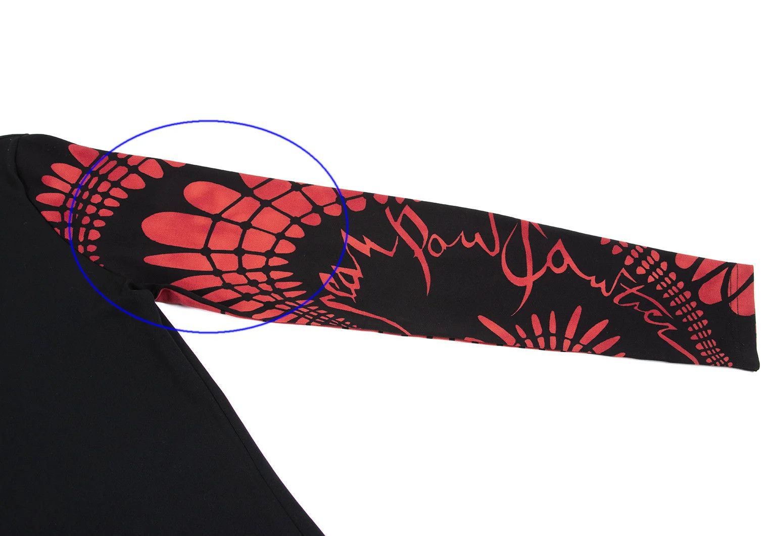 Jean Paul Gaultier Spider Web Logo Print Long Sleeve Shirt in Black Red Size US M / EU 48-50 / 2 - 6 Thumbnail