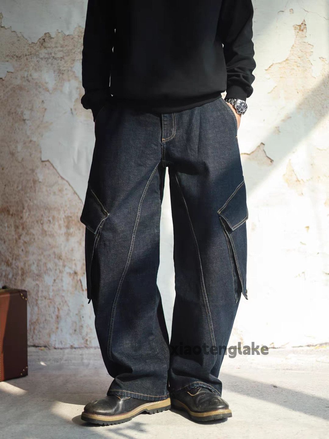 Jean Unisex outdoor sports utility baggy carpenter jeans Size US 30 / EU 46 - 1 Thumbnail
